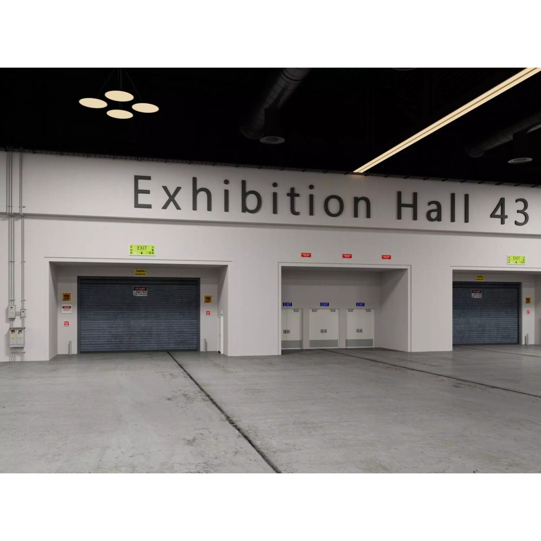 Exhibition Hall 3D Model – High Poly Interior Space, FBX, Blender, Game Ready - View 9