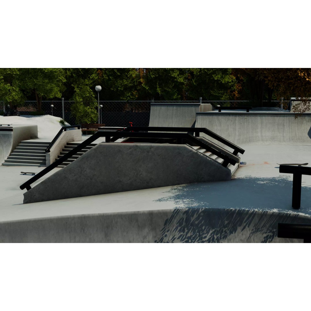 Skate Park 3D Model – Realistic Environment for Games, FBX - View 10