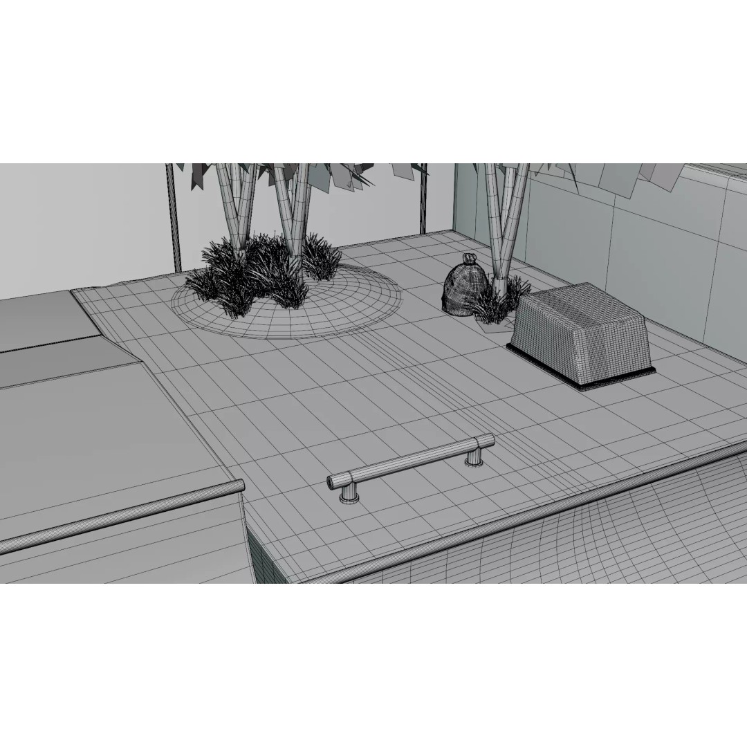 Skate Park 3D Model – Realistic Environment for Games, FBX - View 16