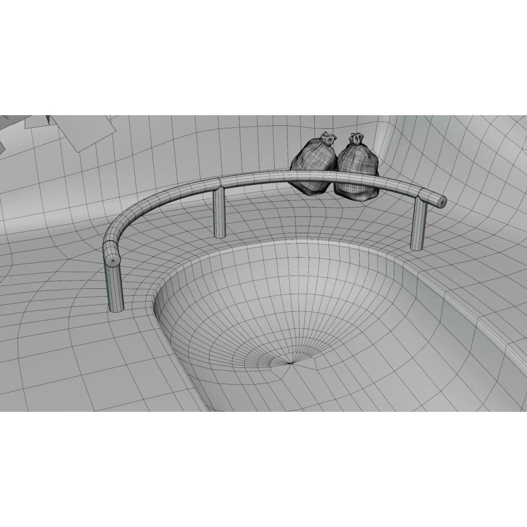 Skate Park 3D Model – Realistic Environment for Games, FBX - View 22