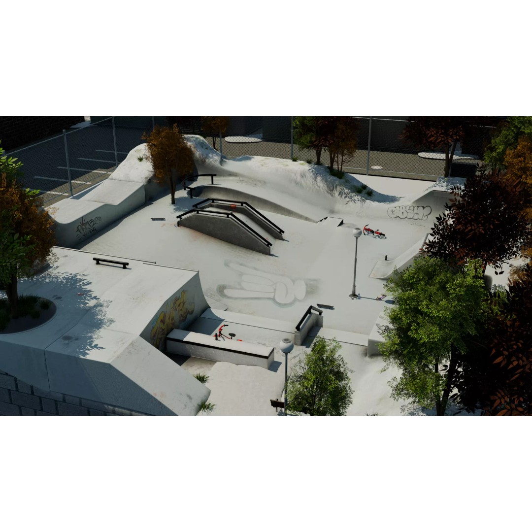 Skate Park 3D Model – Realistic Environment for Games, FBX - View 3