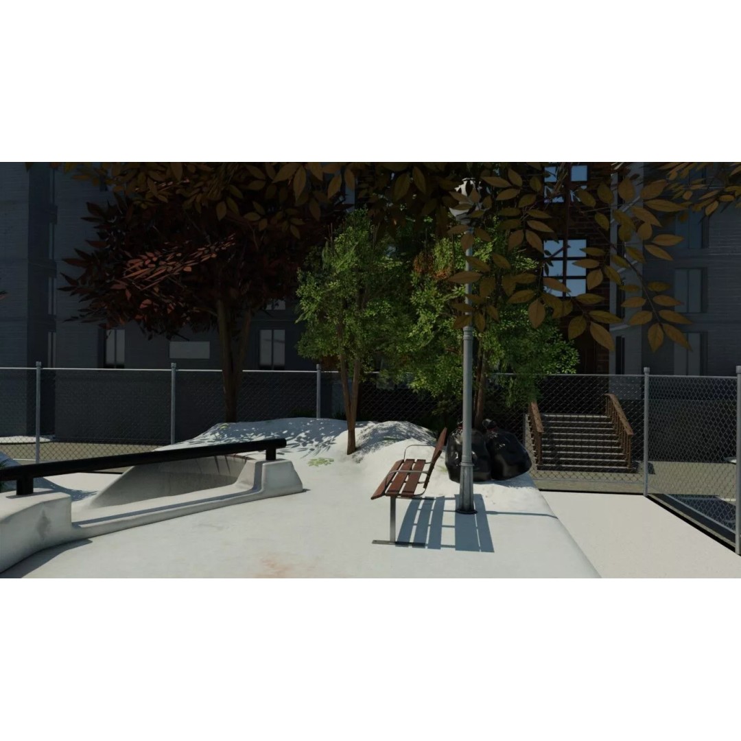 Skate Park 3D Model – Realistic Environment for Games, FBX - View 30