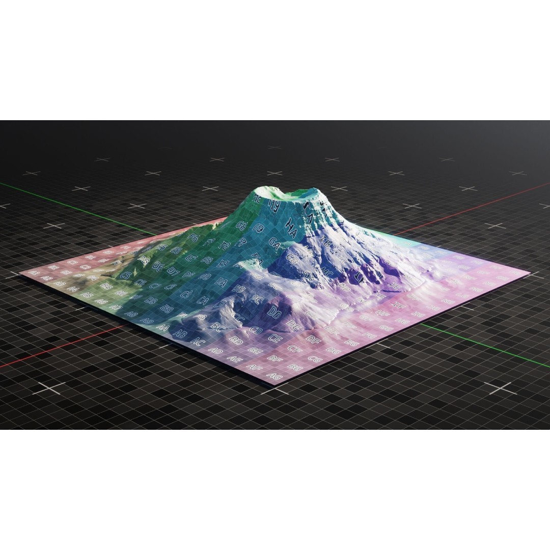 Island Volcano 3D Model – Detailed Oceanic Terrain for Animation, Blender - View 12