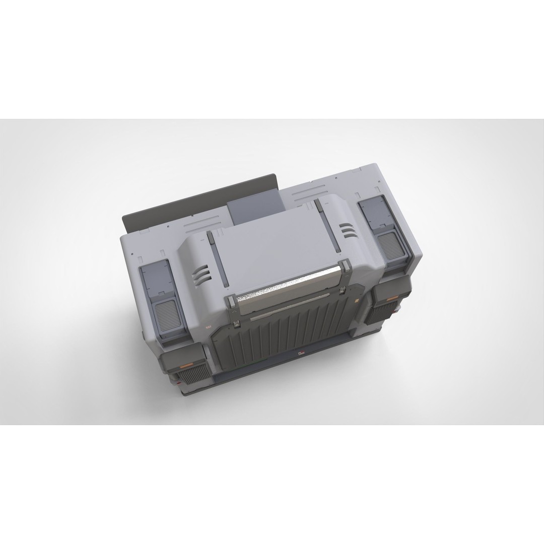 Futuristic Sci-Fi Terminal 3D Model – High Poly PBR Asset, FBX - View 16
