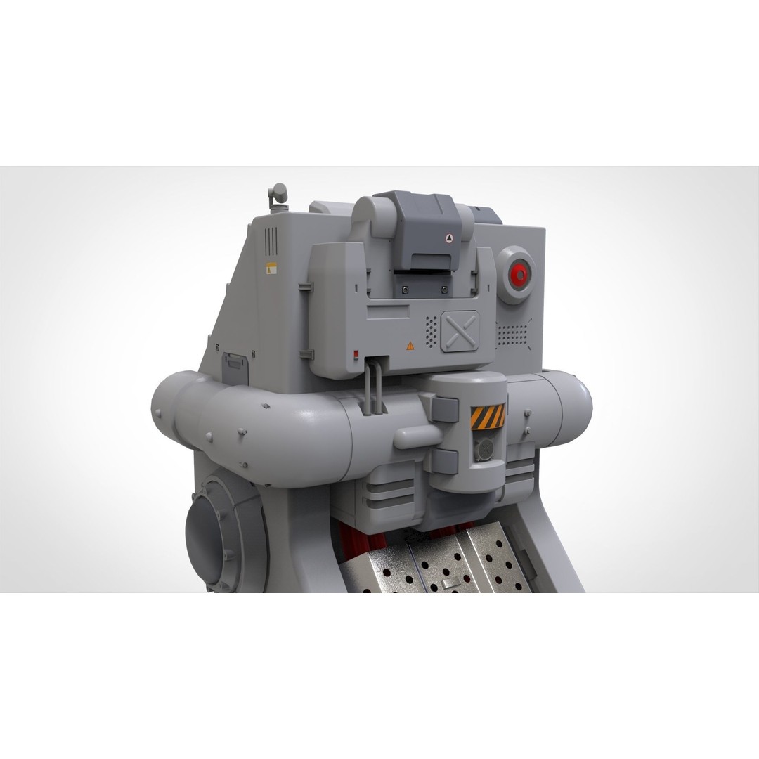 Futuristic Sci-Fi Terminal 3D Model – High Poly PBR Asset, FBX - View 26