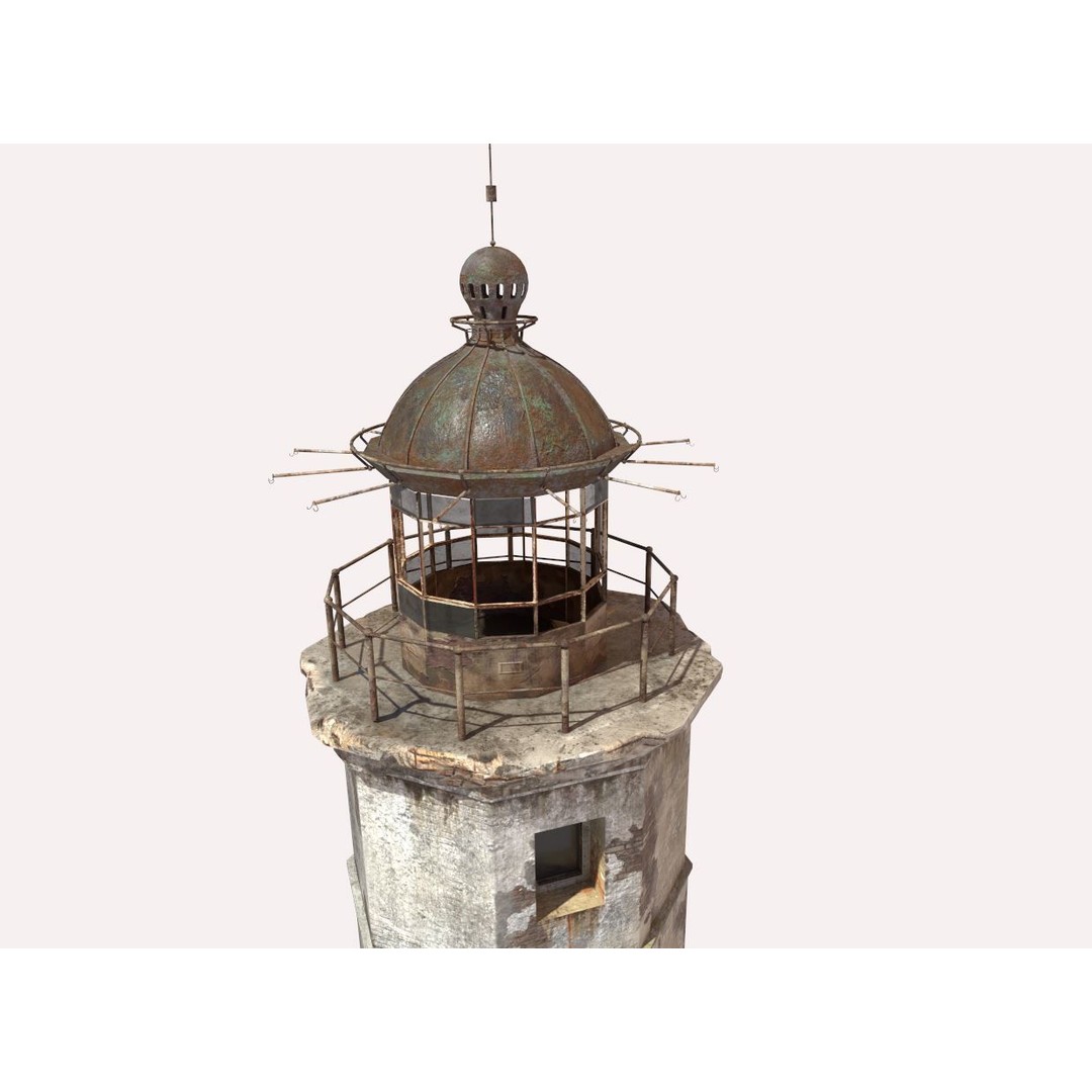 Abandoned Lighthouse 3D Model – Realistic PBR Textures, FBX, OBJ - View 10
