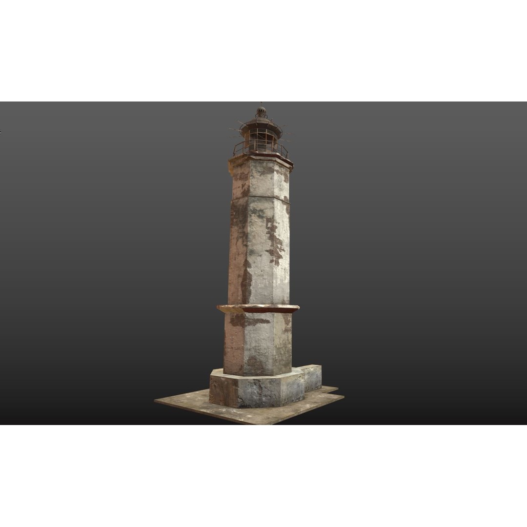 Abandoned Lighthouse 3D Model – Realistic PBR Textures, FBX, OBJ - View 13