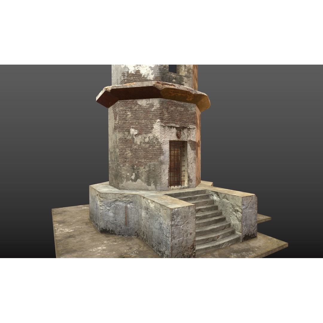 Abandoned Lighthouse 3D Model – Realistic PBR Textures, FBX, OBJ - View 15