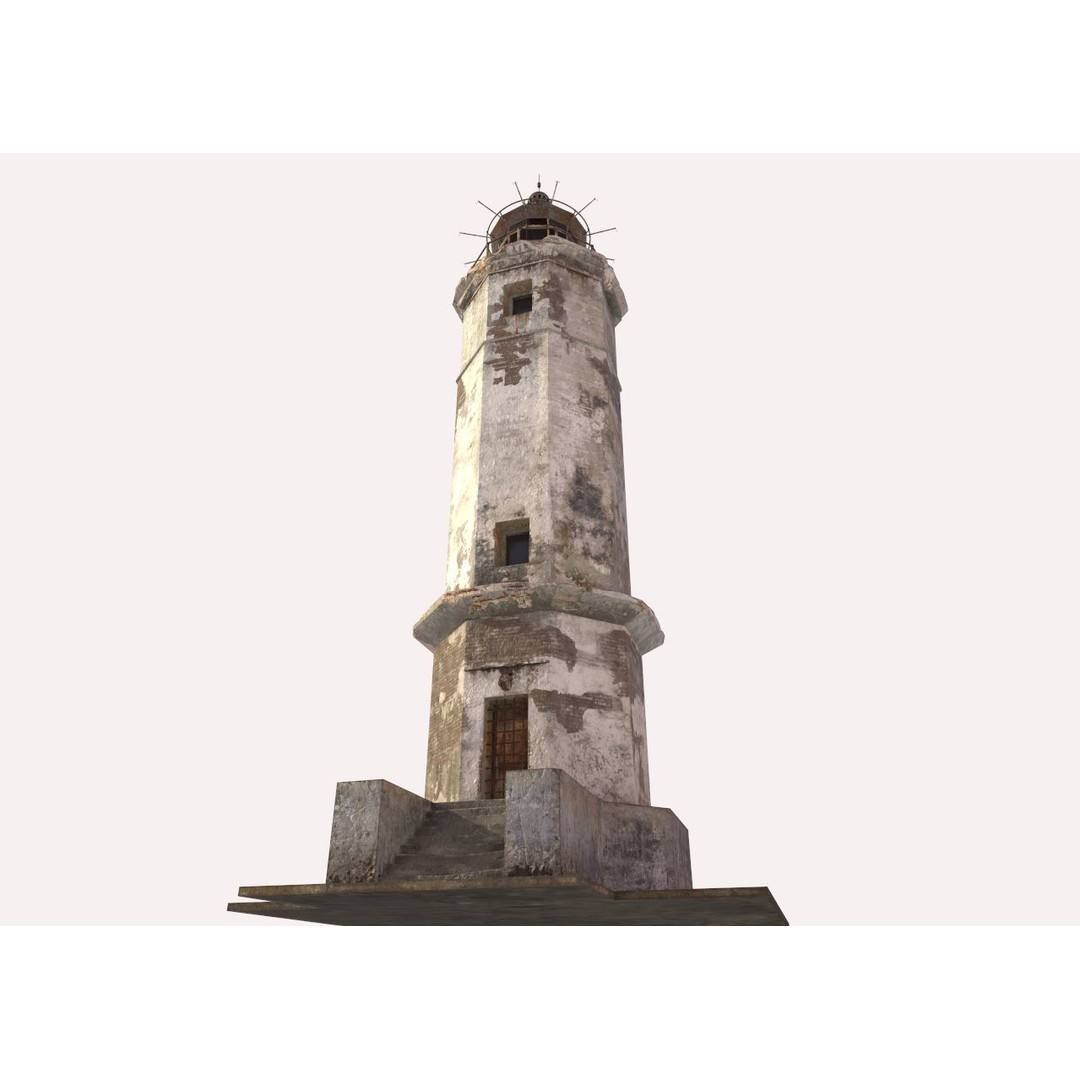 Abandoned Lighthouse 3D Model – Realistic PBR Textures, FBX, OBJ - View 16