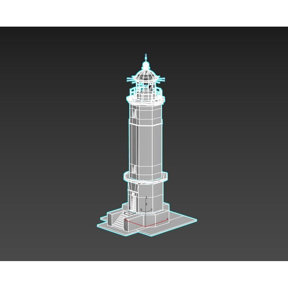 Abandoned Lighthouse 3D Model – Realistic PBR Textures, FBX, OBJ - View 17