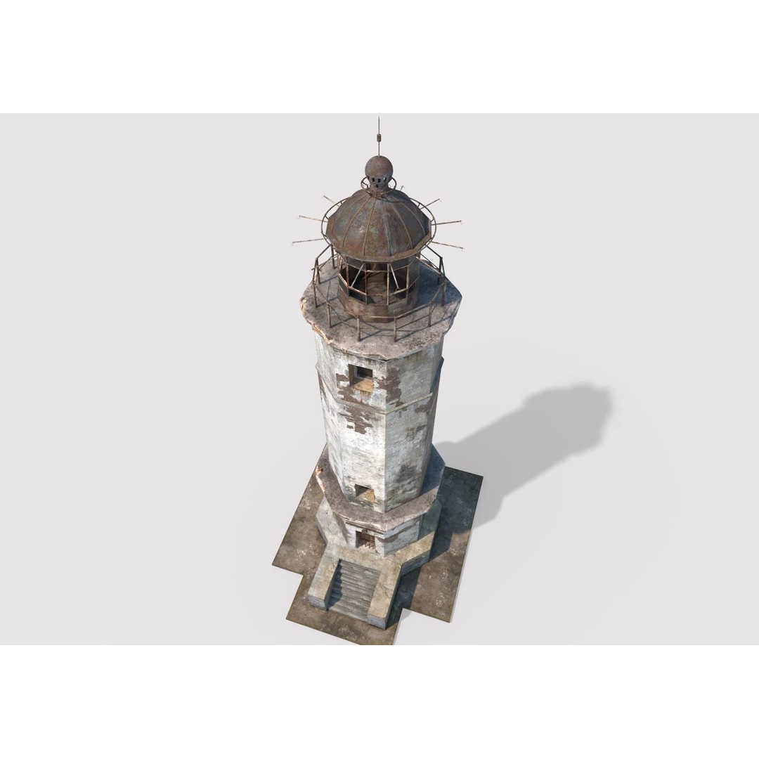 Abandoned Lighthouse 3D Model – Realistic PBR Textures, FBX, OBJ - View 5