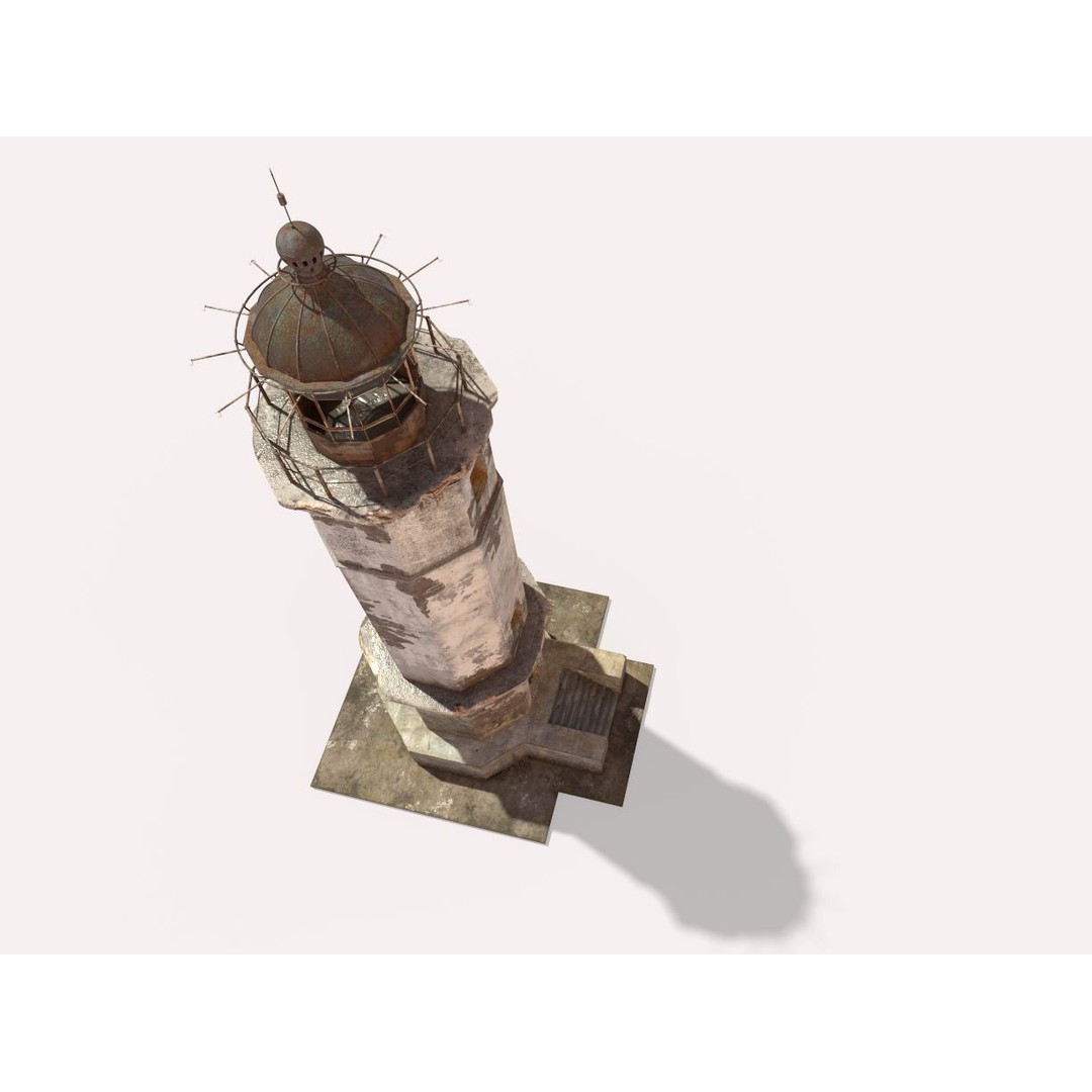 Abandoned Lighthouse 3D Model – Realistic PBR Textures, FBX, OBJ - View 7