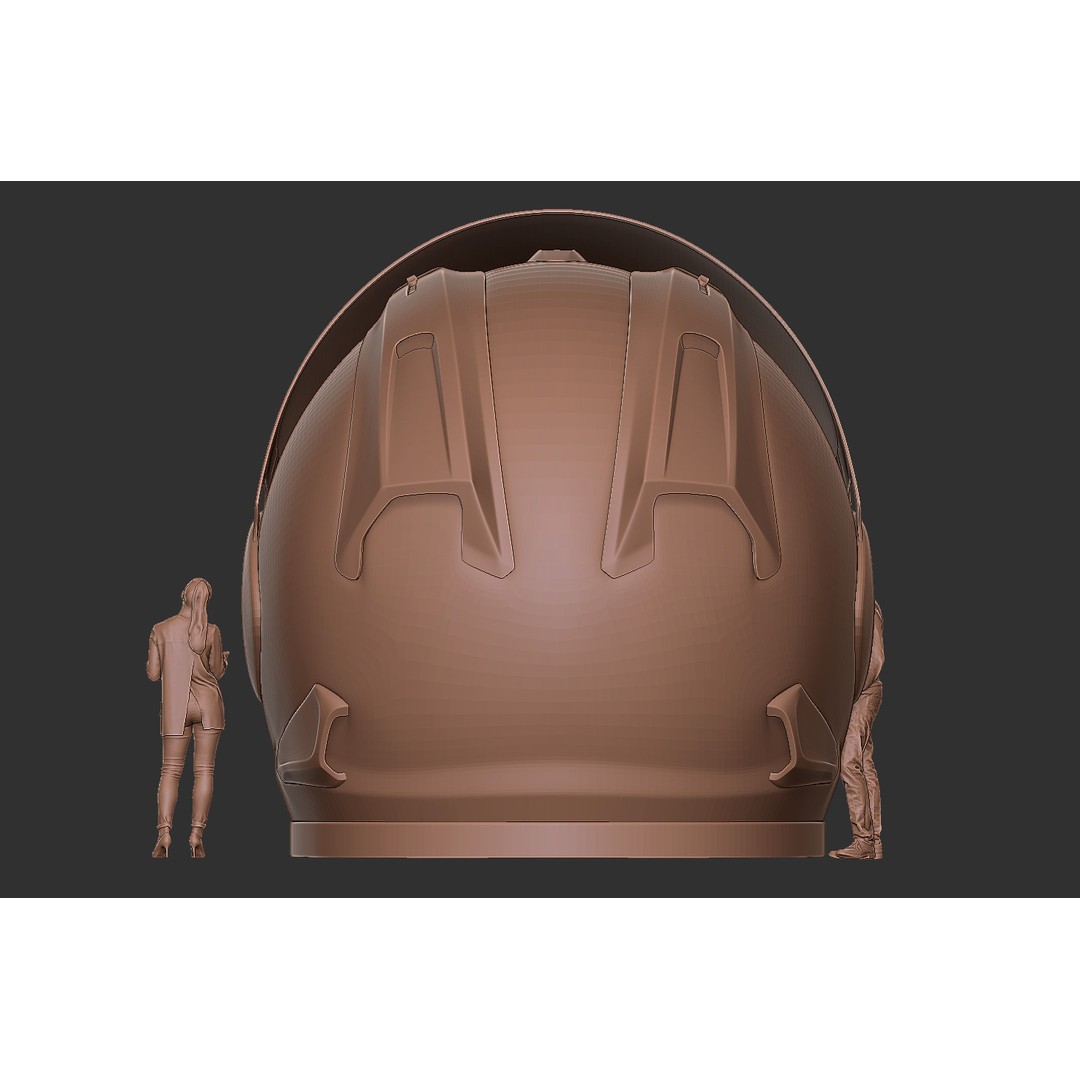 Helmet Coffee Shop 3D Model – Isometric Cartoon Building, FBX, OBJ - View 15