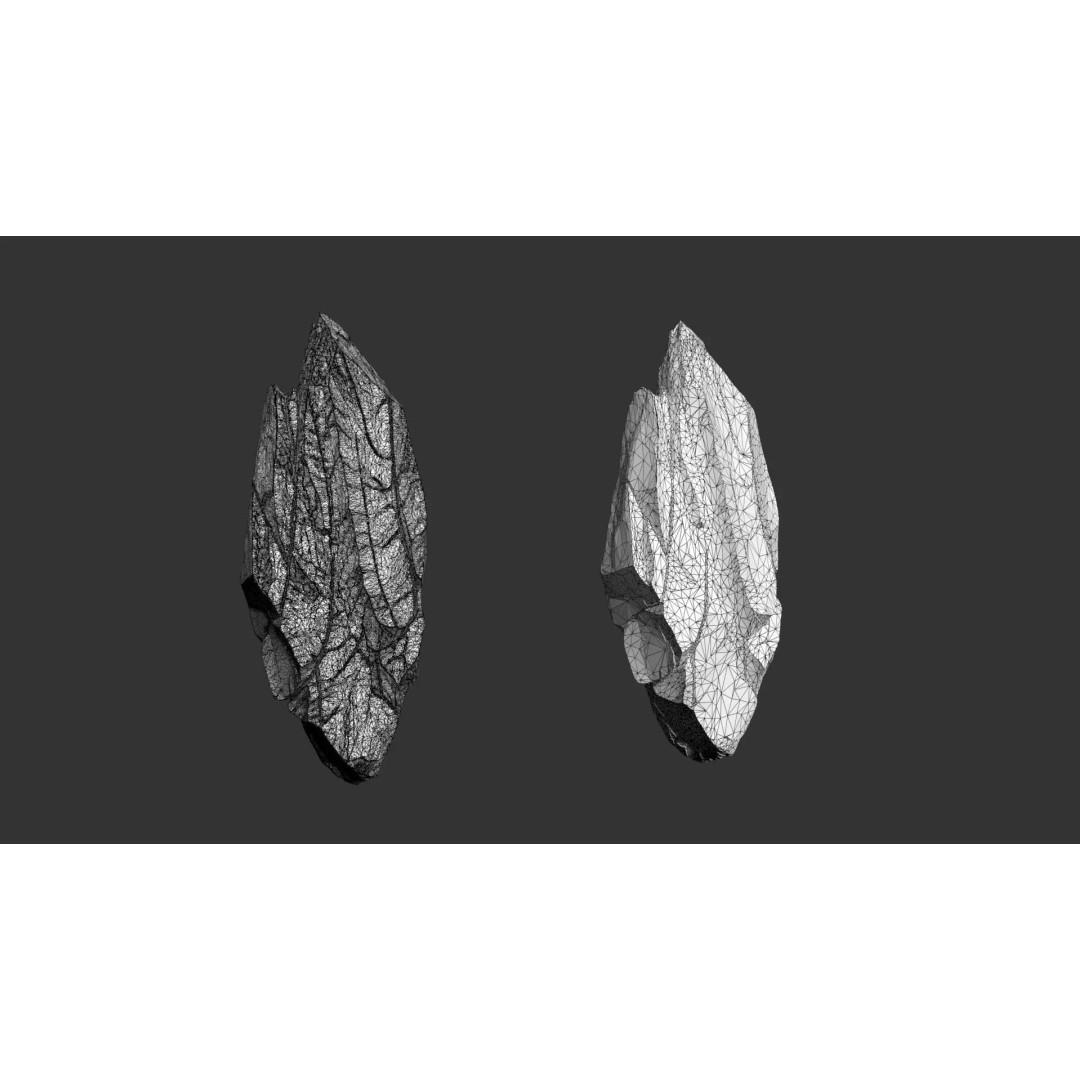 Modular Cliff Rocks 3D Model – Low Poly & High Poly Game Asset, FBX/OBJ - View 27
