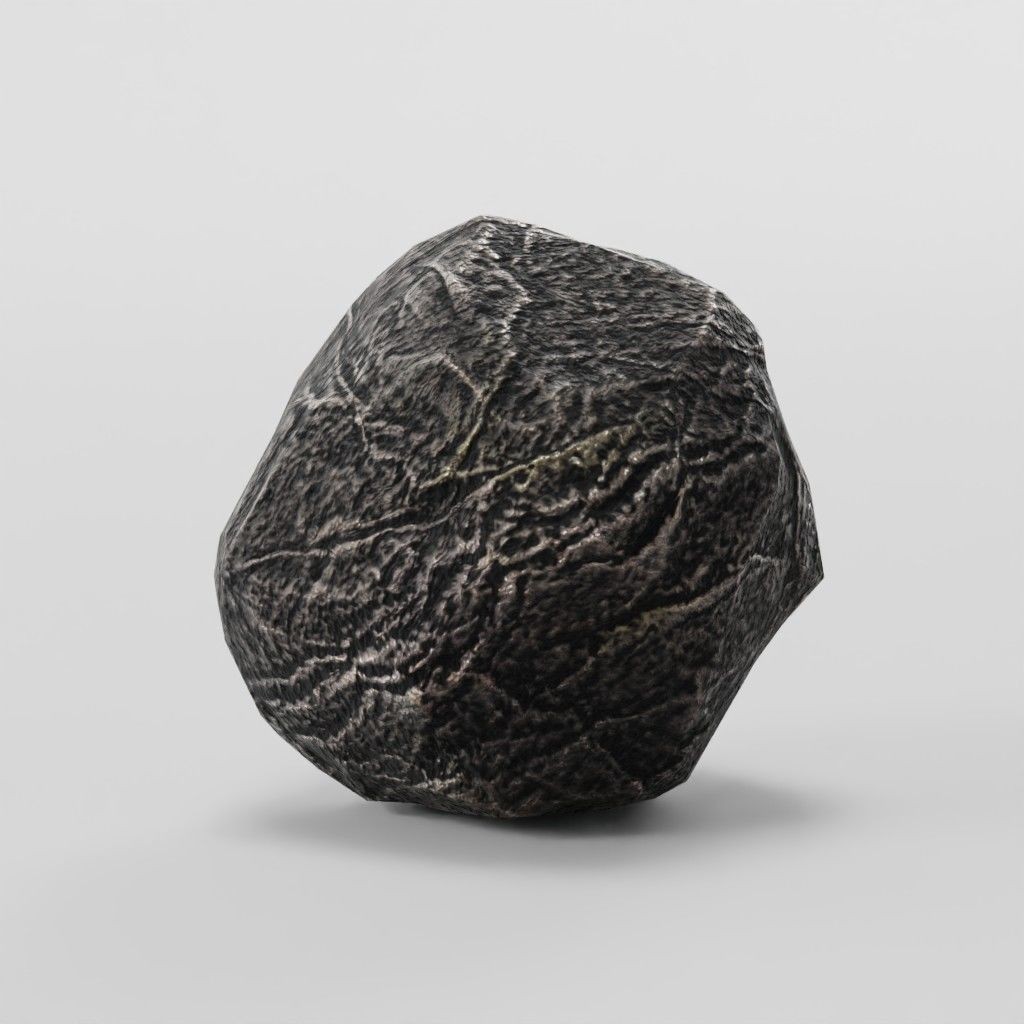 Mountain Rock 3D Model – Low Poly PBR Modular Landscape Asset, FBX - View 24