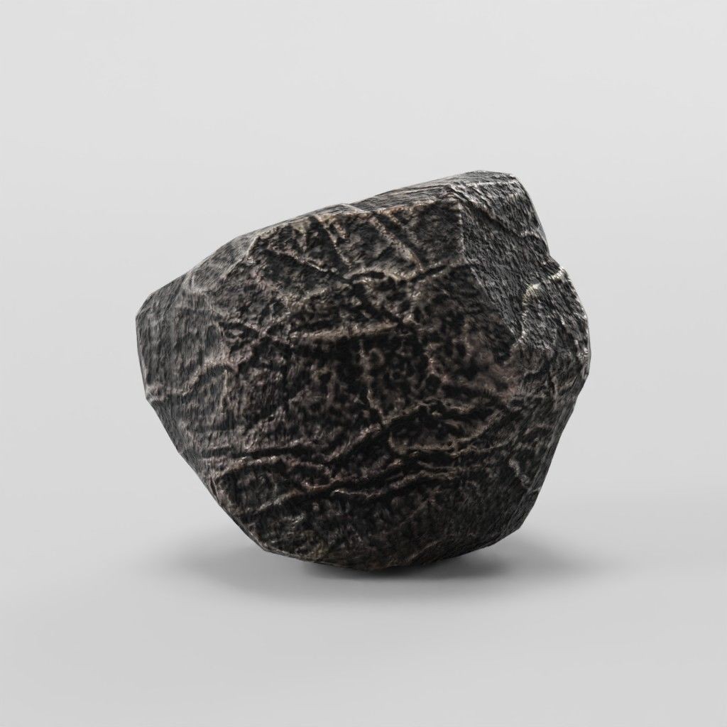 Mountain Rock 3D Model – Low Poly PBR Modular Landscape Asset, FBX - View 26