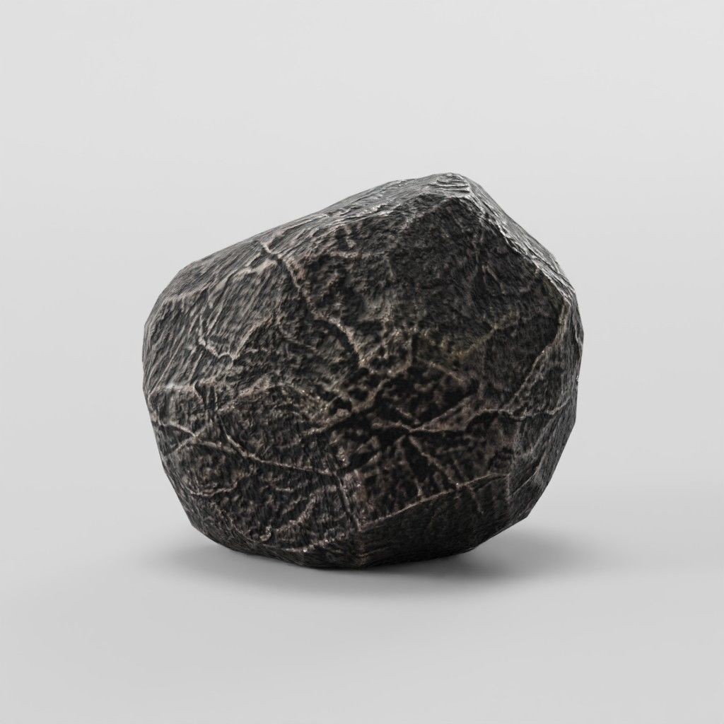 Mountain Rock 3D Model – Low Poly PBR Modular Landscape Asset, FBX - View 27