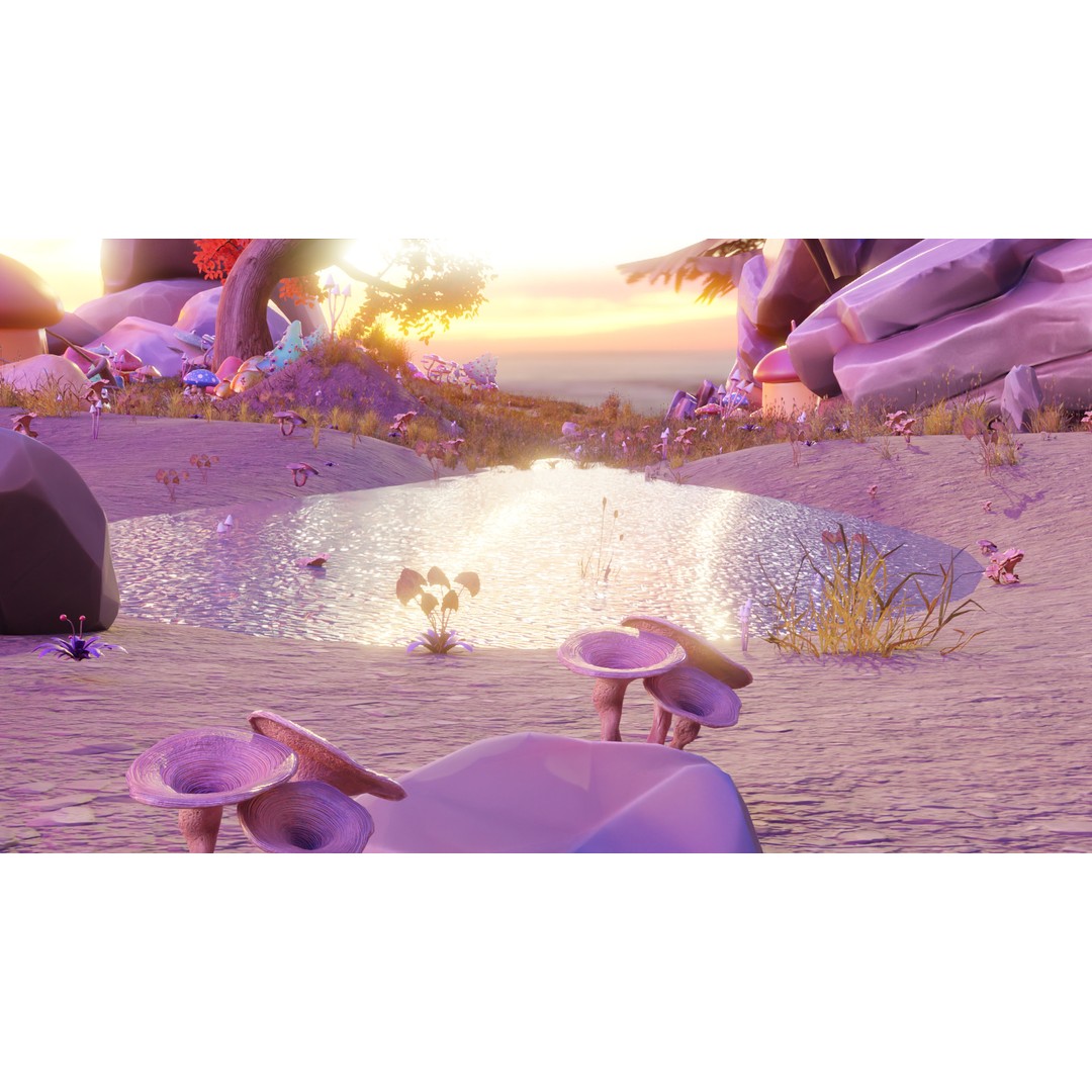Fantasy Mushroom Village 3D Model – Stylized Environment for Games, FBX - View 20
