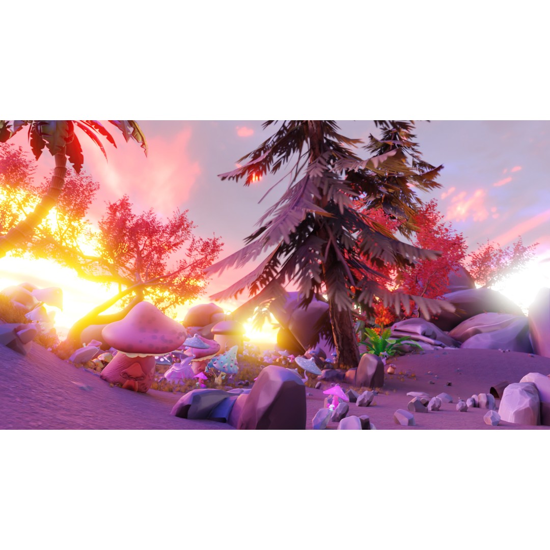 Fantasy Mushroom Village 3D Model – Stylized Environment for Games, FBX - View 7