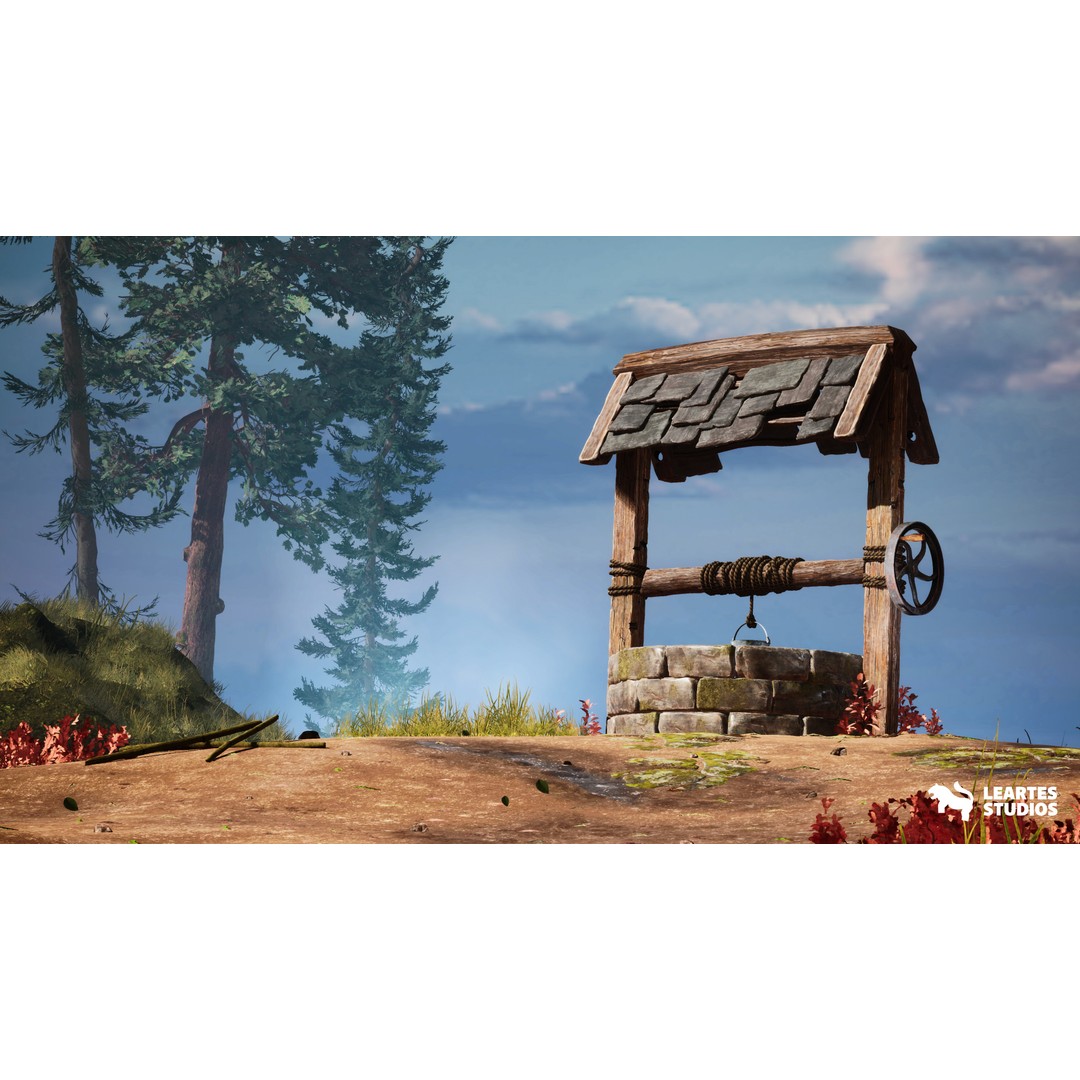 Crystals and Crafting Environment 3D Model – Low Poly Game Asset, FBX - View 7