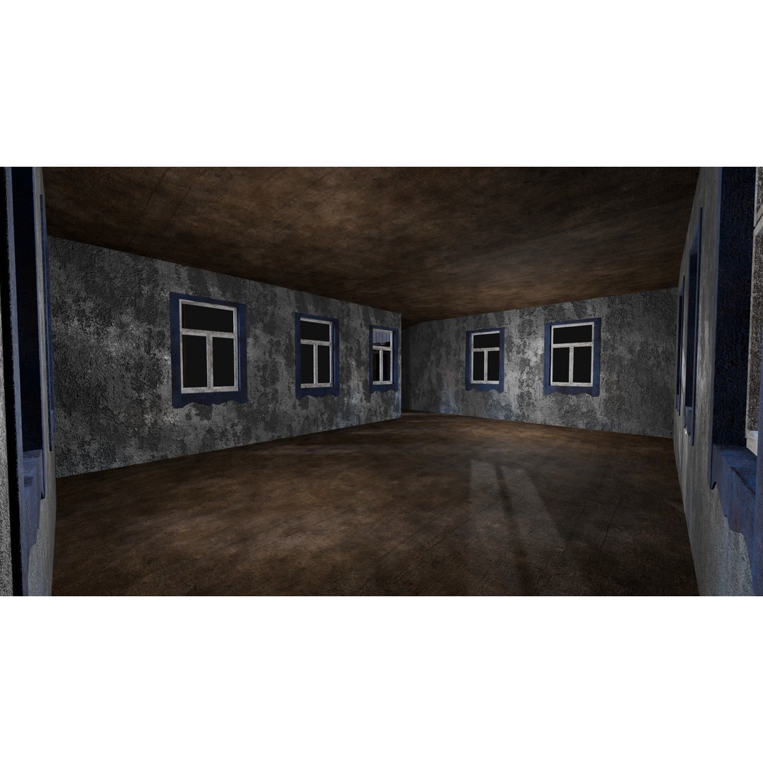 Soviet Wooden House 3D Model – Low Poly Game Asset, FBX & OBJ - View 13