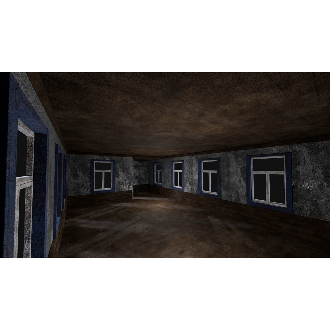Soviet Wooden House 3D Model – Low Poly Game Asset, FBX & OBJ - View 41