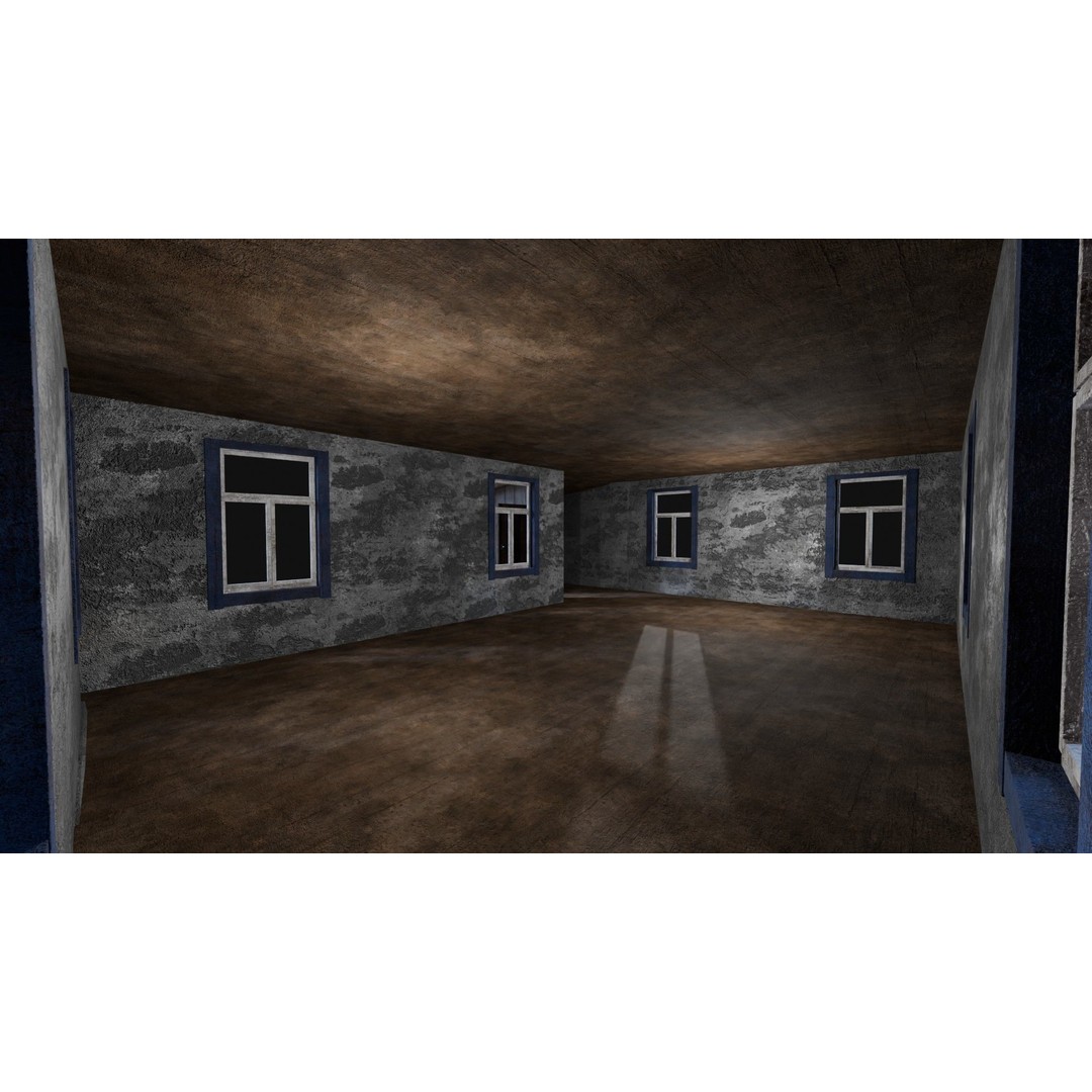 Soviet Wooden House 3D Model – Low Poly Game Asset, FBX & OBJ - View 6
