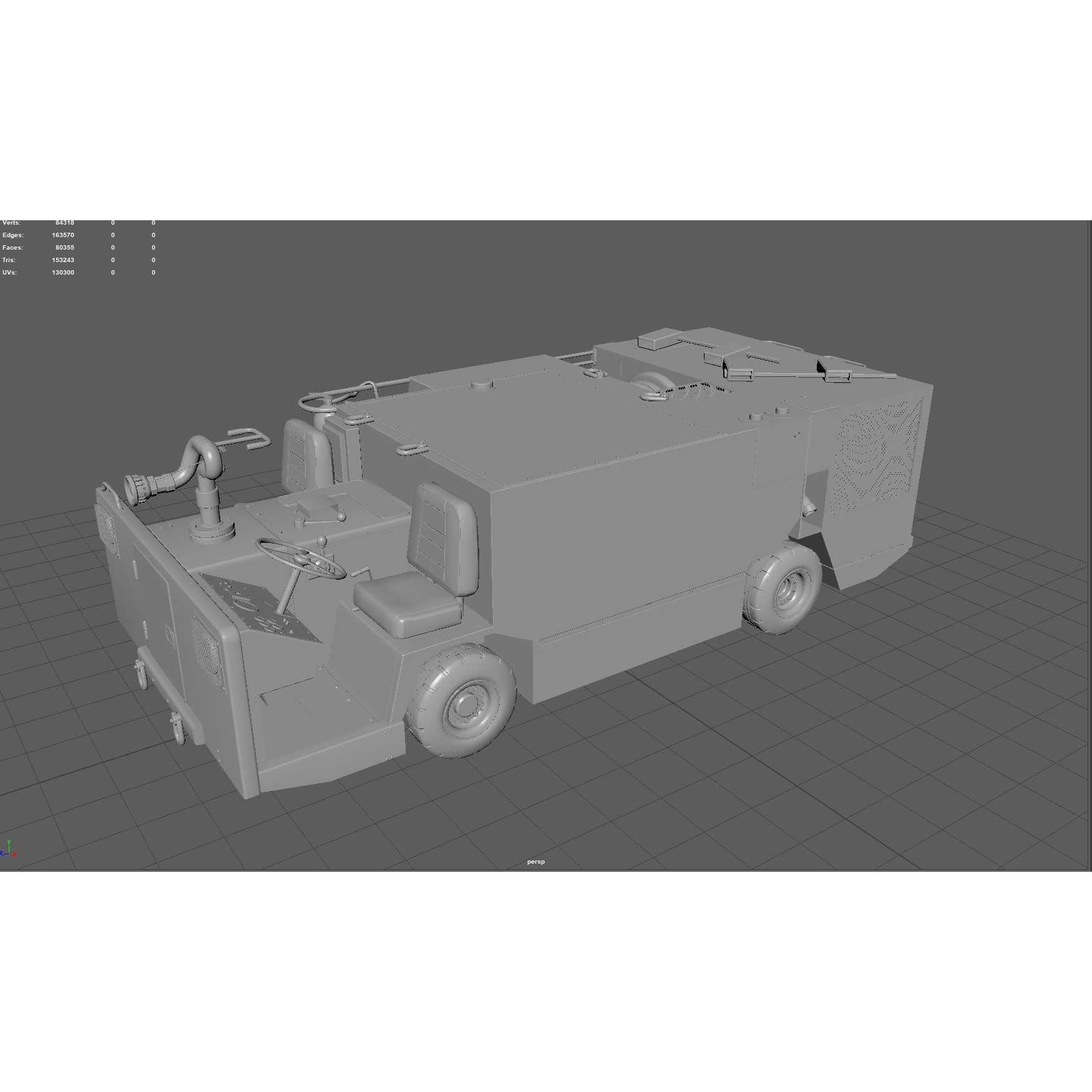 P25 Fire Engine - Game-Ready 3D Model - View 11