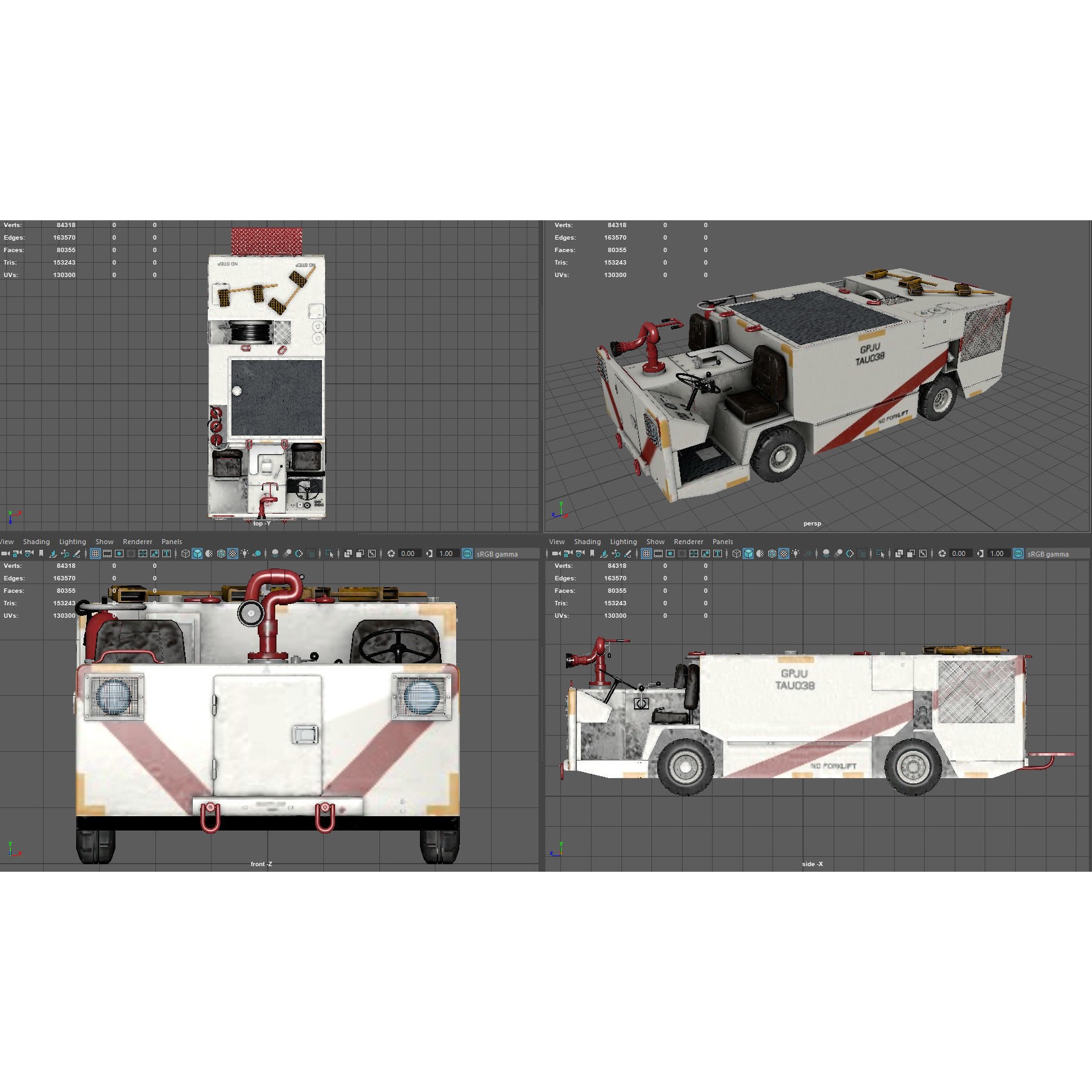 P25 Fire Engine - Game-Ready 3D Model - View 13