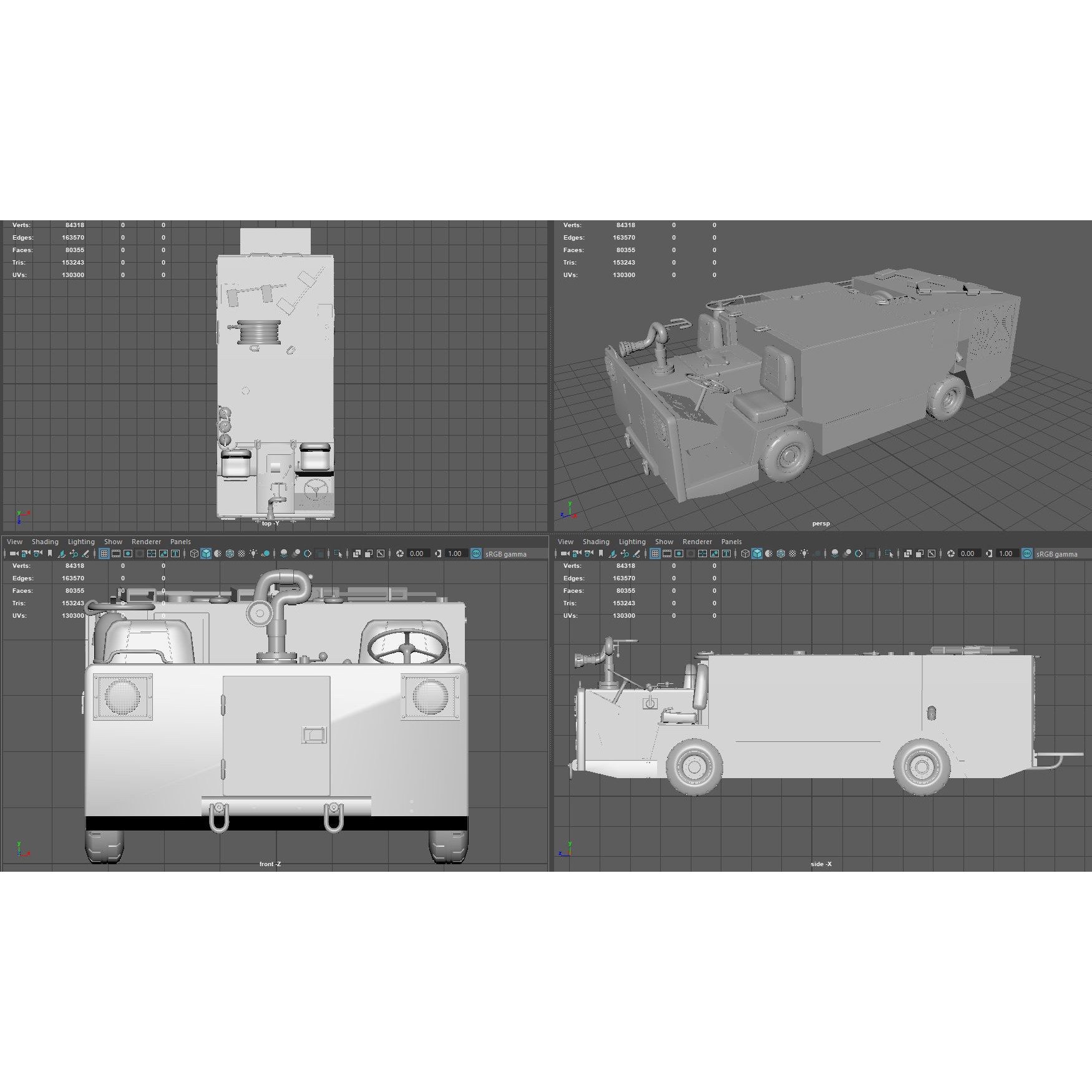 P25 Fire Engine - Game-Ready 3D Model - View 14