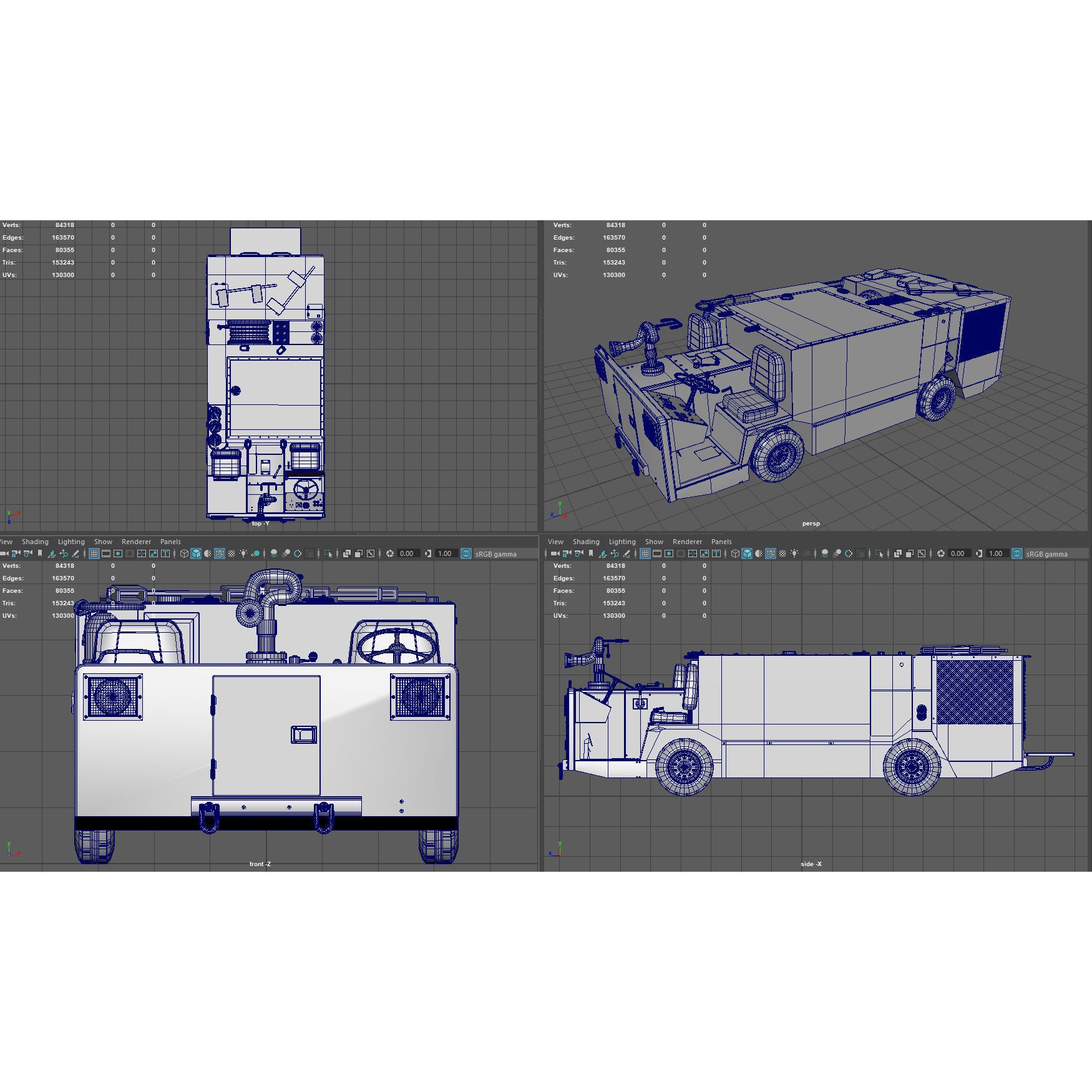 P25 Fire Engine - Game-Ready 3D Model - View 15