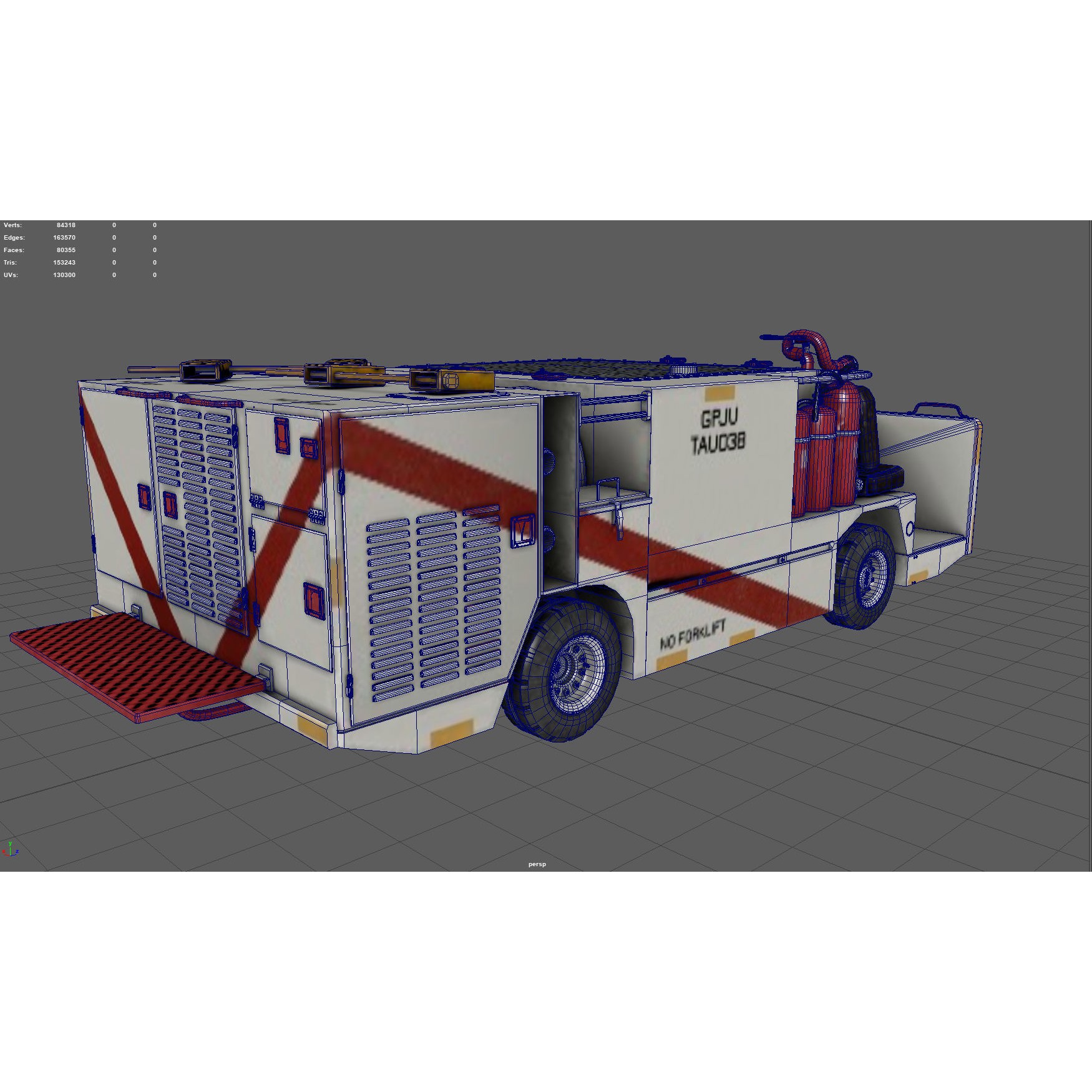 P25 Fire Engine - Game-Ready 3D Model - View 17