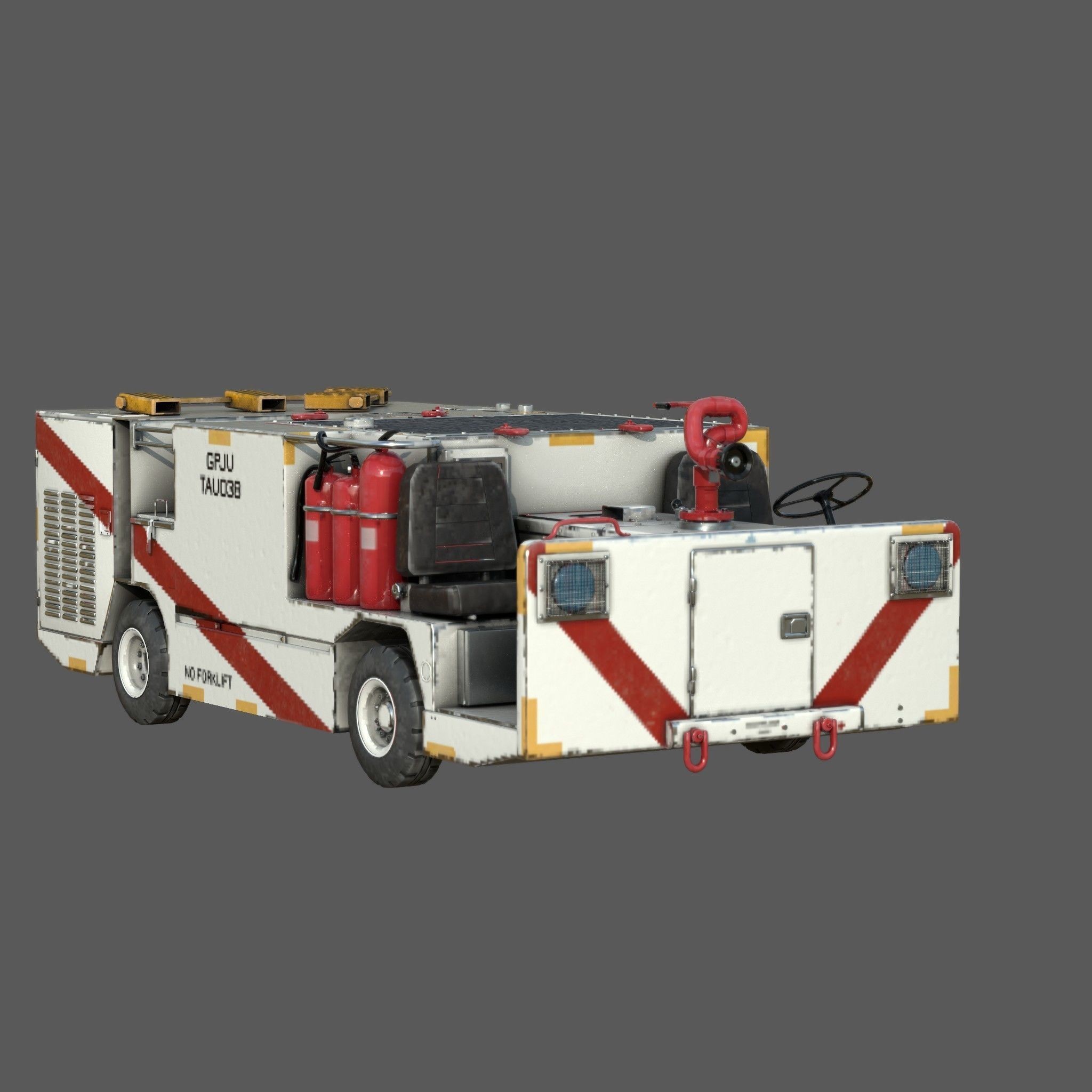P25 Fire Engine - Game-Ready 3D Model - View 3