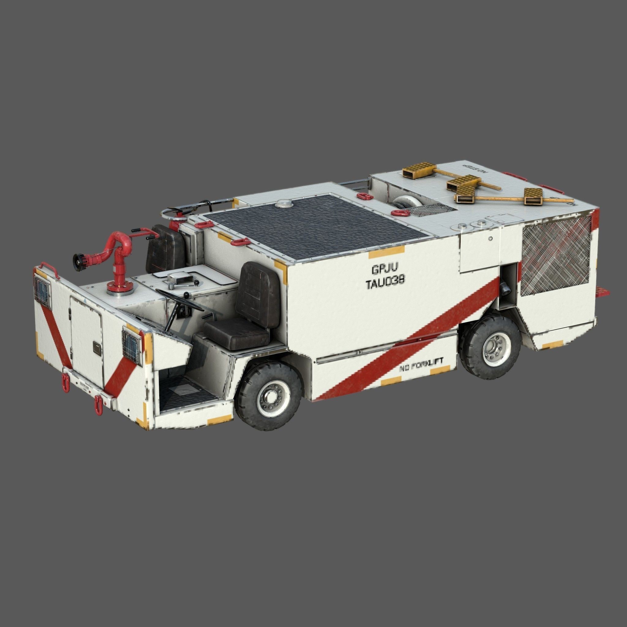 P25 Fire Engine - Game-Ready 3D Model - View 4