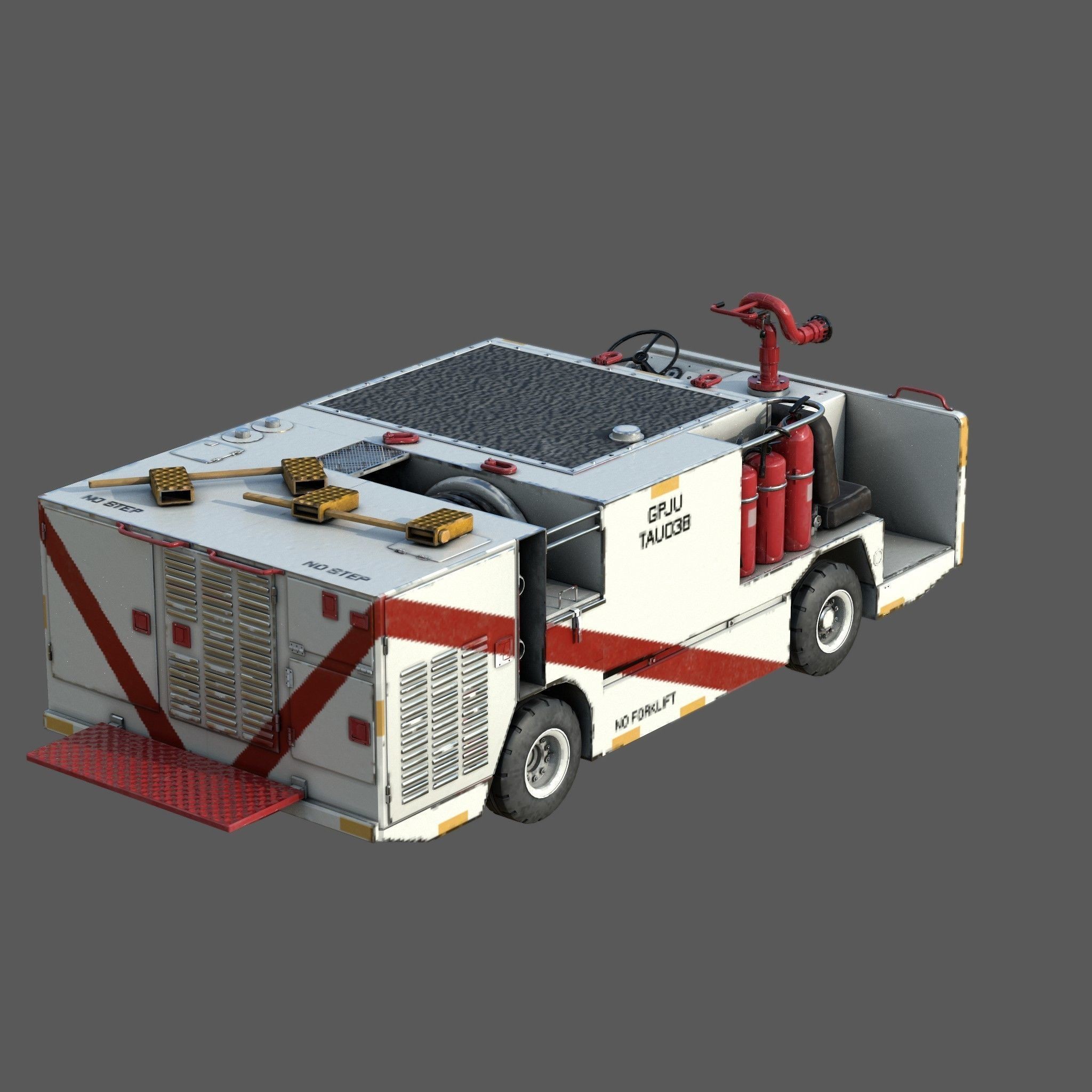 P25 Fire Engine - Game-Ready 3D Model - View 5