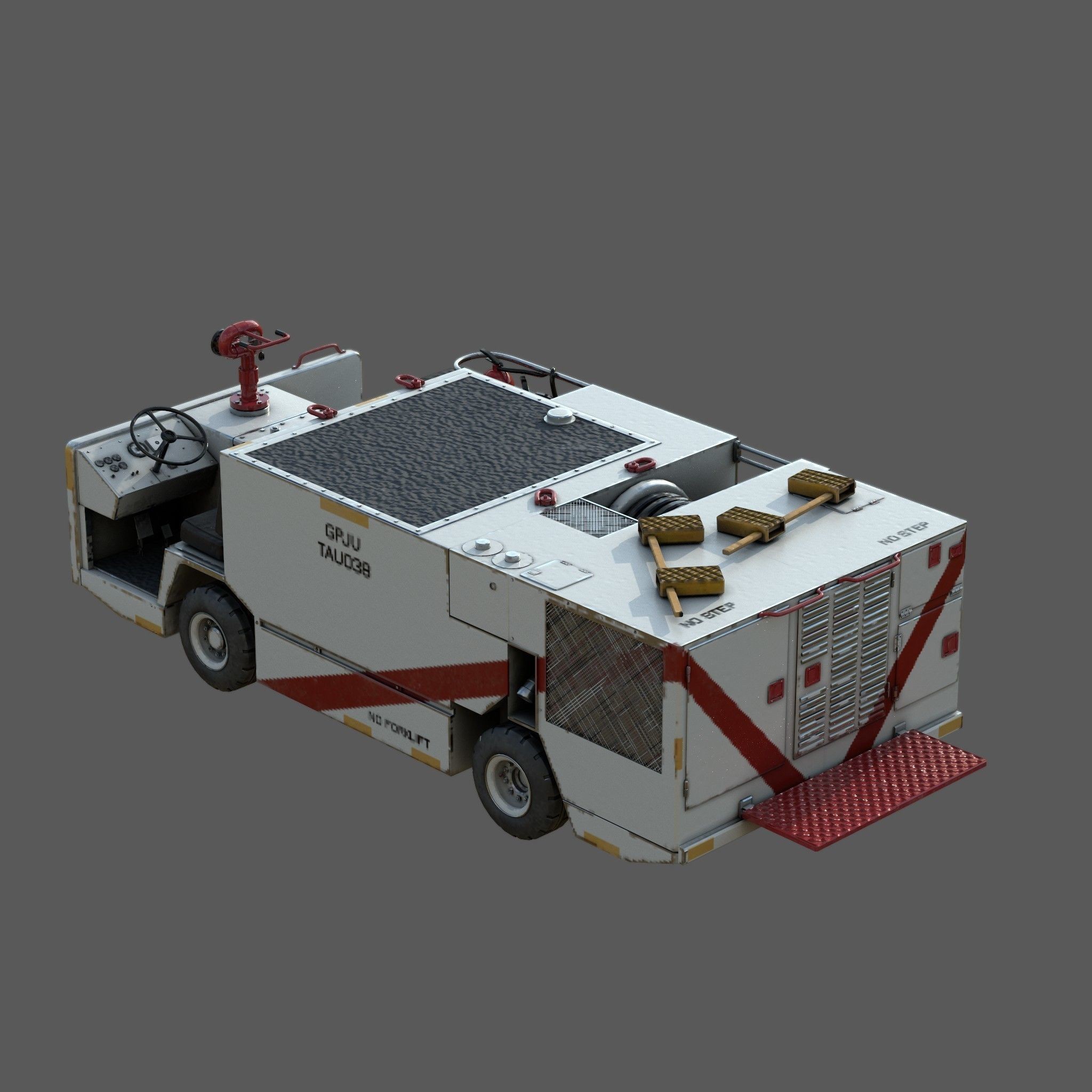 P25 Fire Engine - Game-Ready 3D Model - View 6