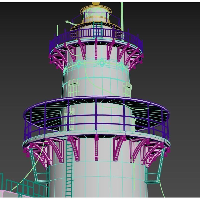 Old Lighthouse 3D Model – Realistic PBR Asset, FBX, OBJ - View 16