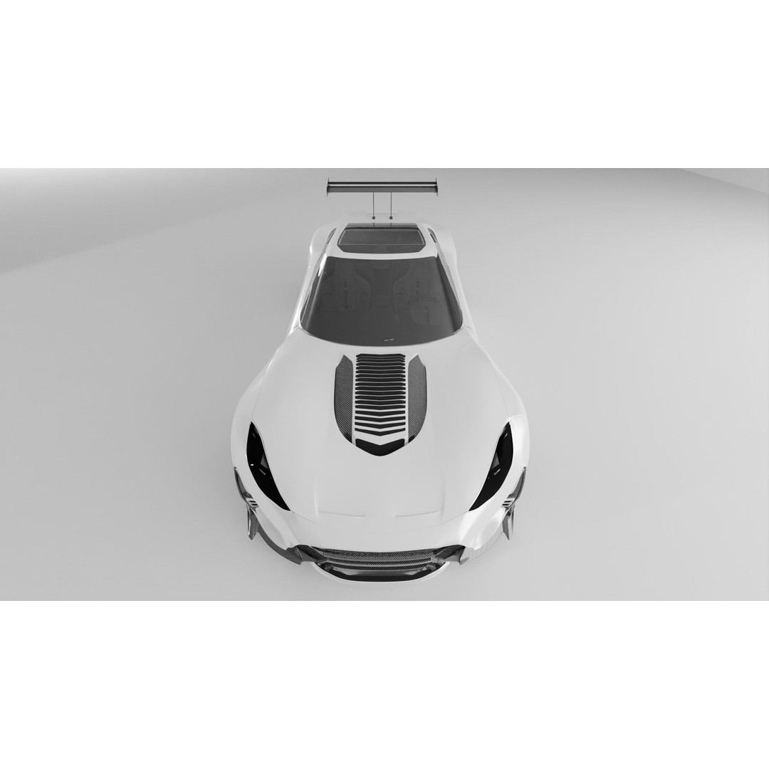 Chaser 3D Model – High Poly Concept Car with Full Interior, FBX