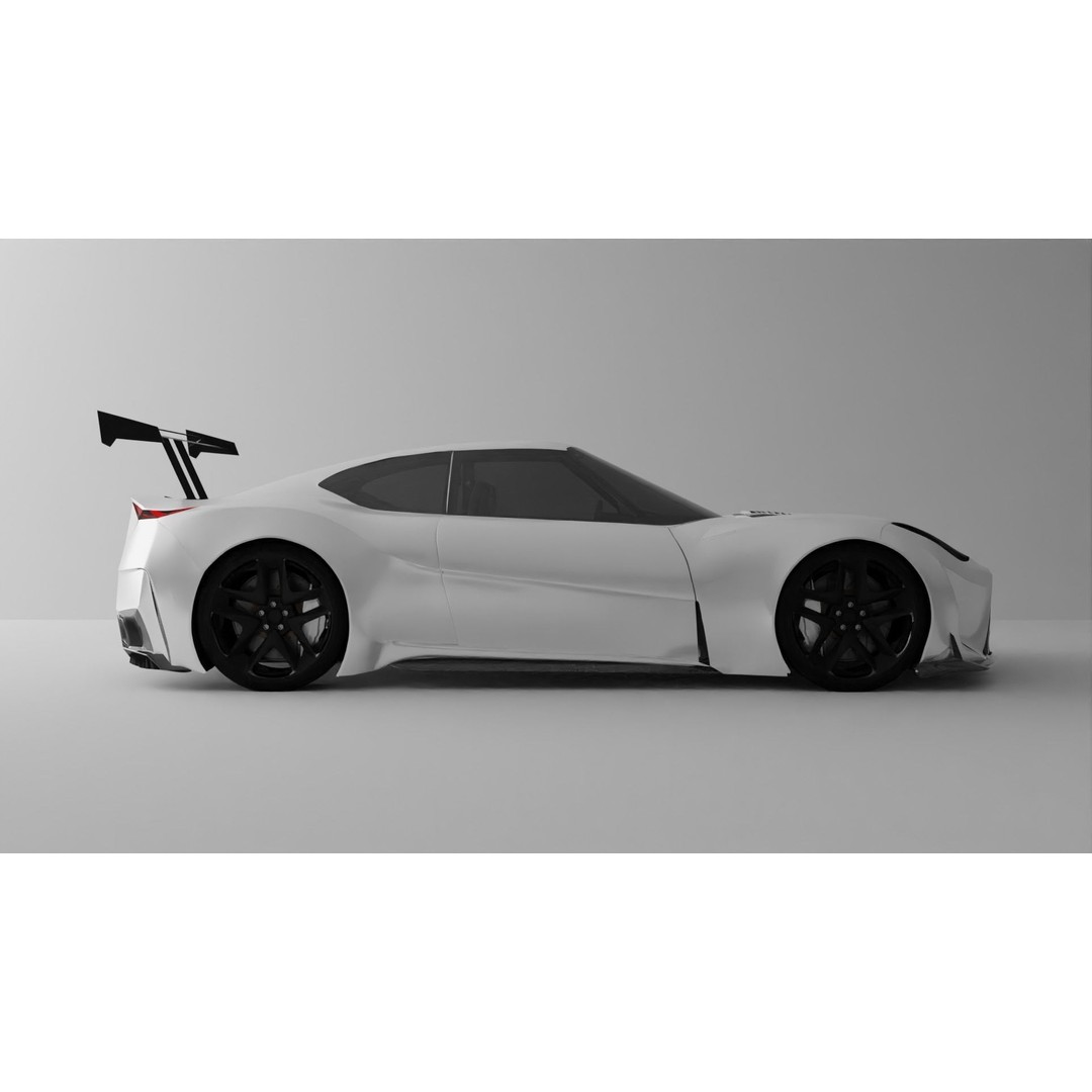 Chaser 3D Model – High Poly Concept Car with Full Interior, FBX - View 10