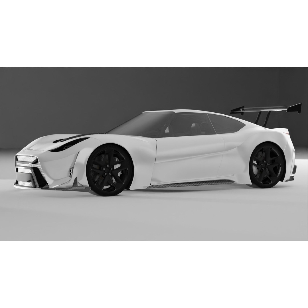 Chaser 3D Model – High Poly Concept Car with Full Interior, FBX - View 17
