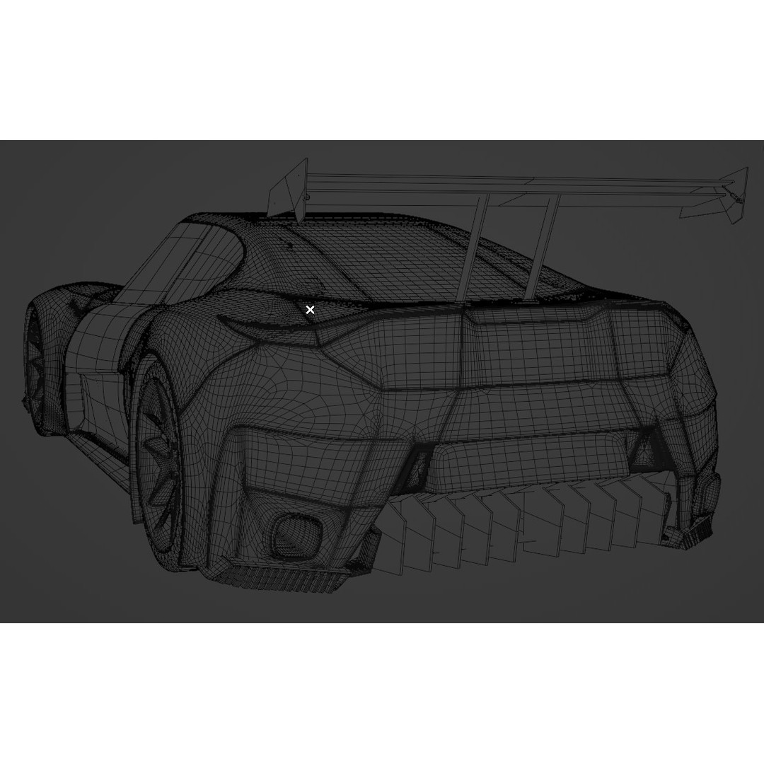 Chaser 3D Model – High Poly Concept Car with Full Interior, FBX - View 7