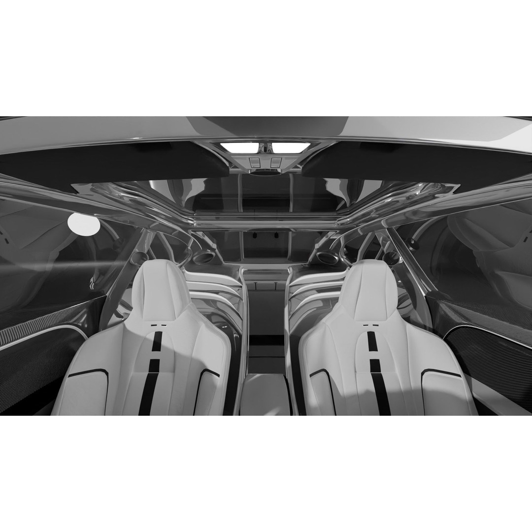 Chaser 3D Model – High Poly Concept Car with Full Interior, FBX - View 8