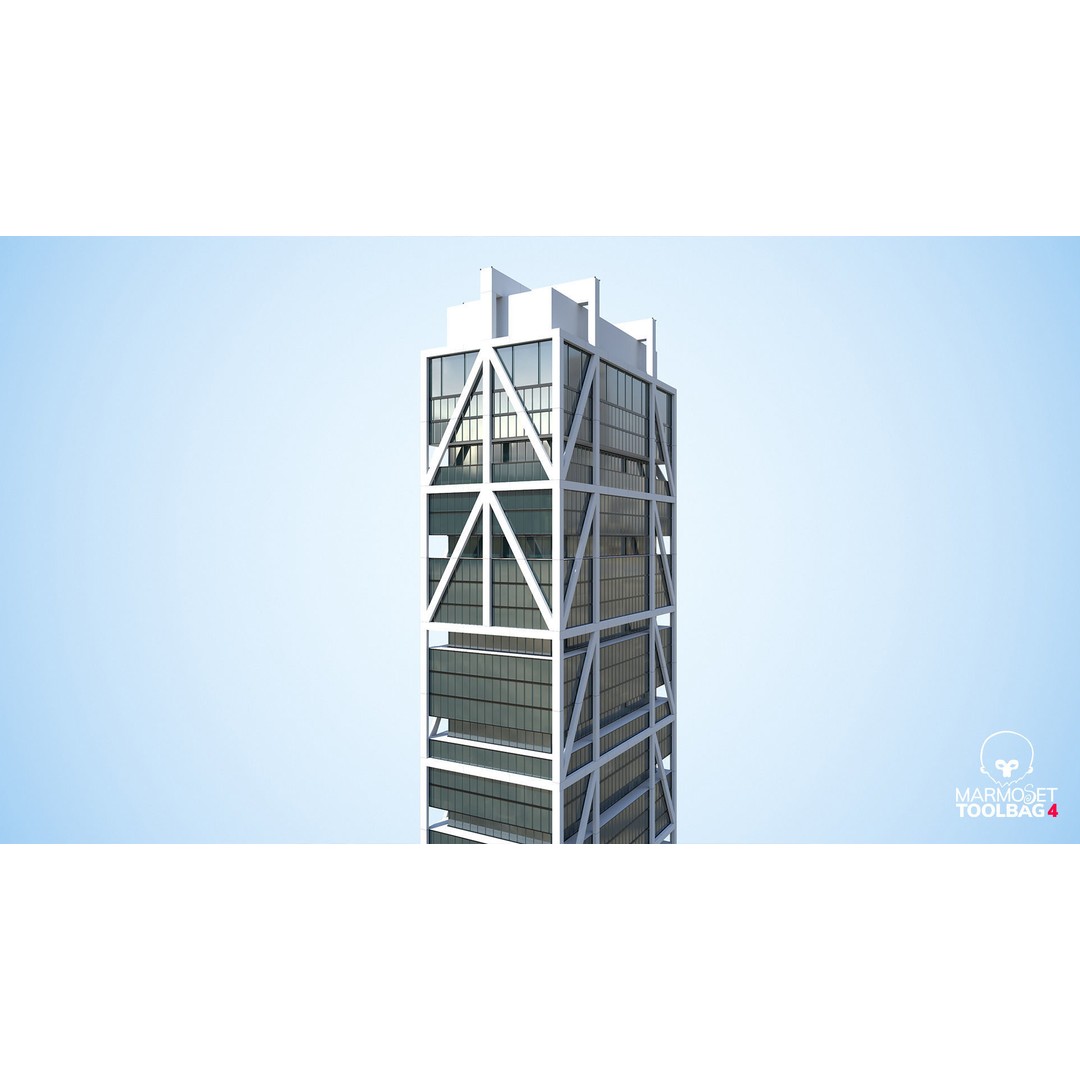 Apartment Building 3D Model – Low Poly Day/Night Game Asset, FBX - View 11