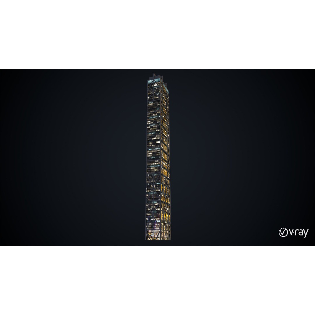 Apartment Building 3D Model – Low Poly Day/Night Game Asset, FBX - View 18