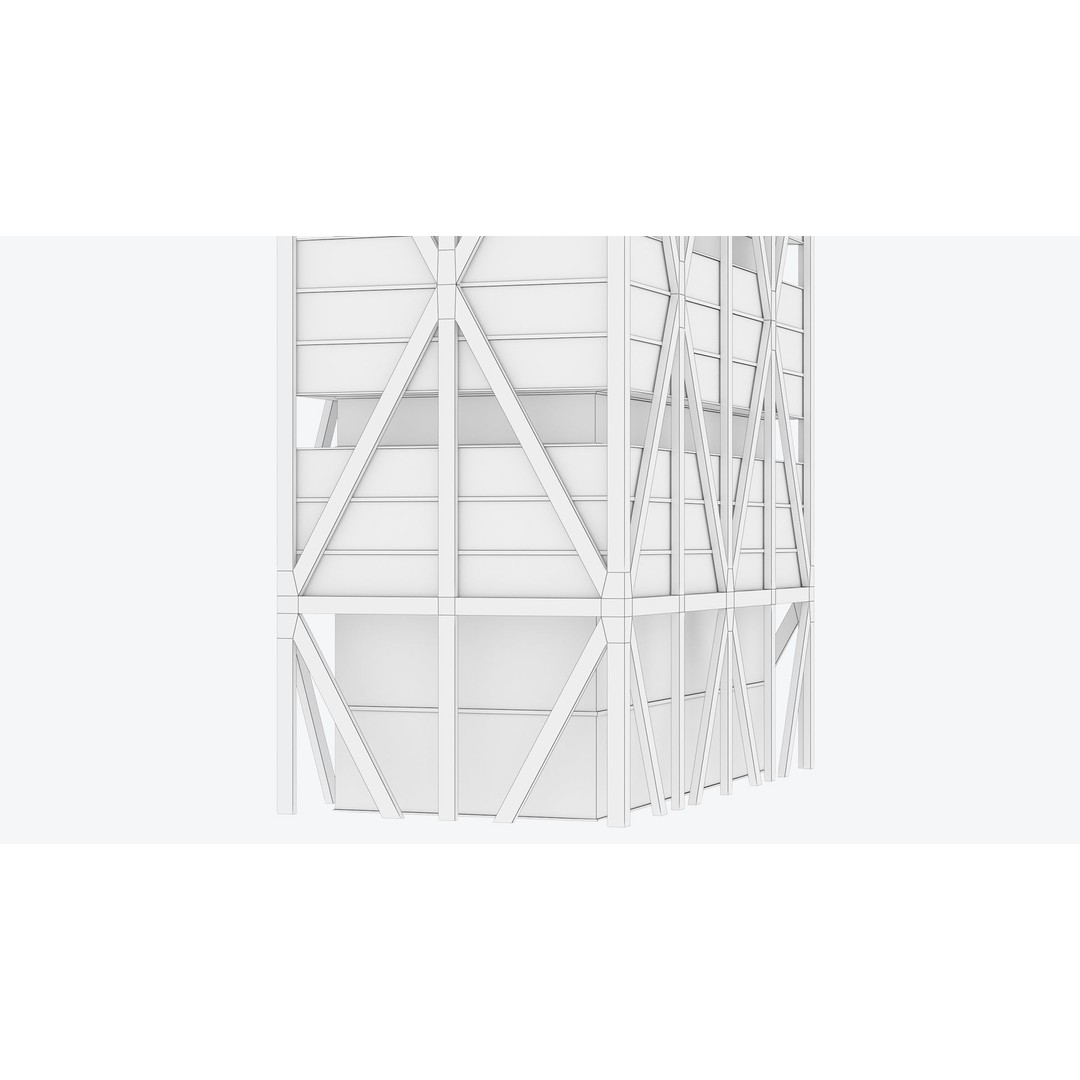 Apartment Building 3D Model – Low Poly Day/Night Game Asset, FBX - View 20