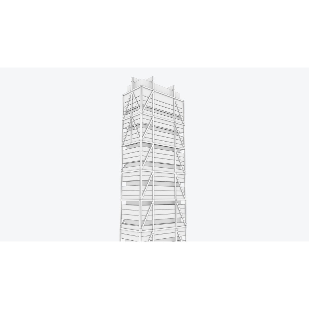 Apartment Building 3D Model – Low Poly Day/Night Game Asset, FBX - View 22