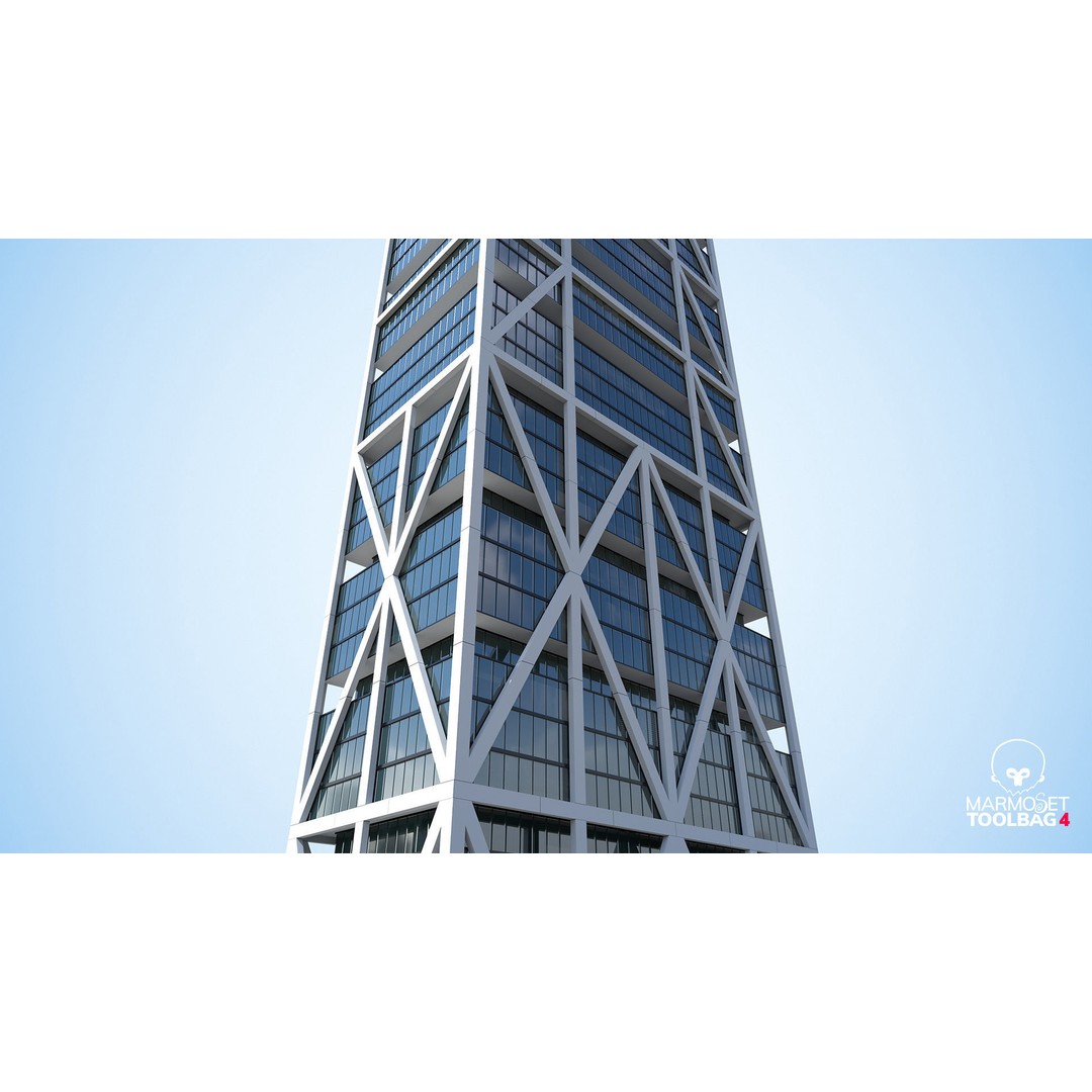 Apartment Building 3D Model – Low Poly Day/Night Game Asset, FBX - View 9