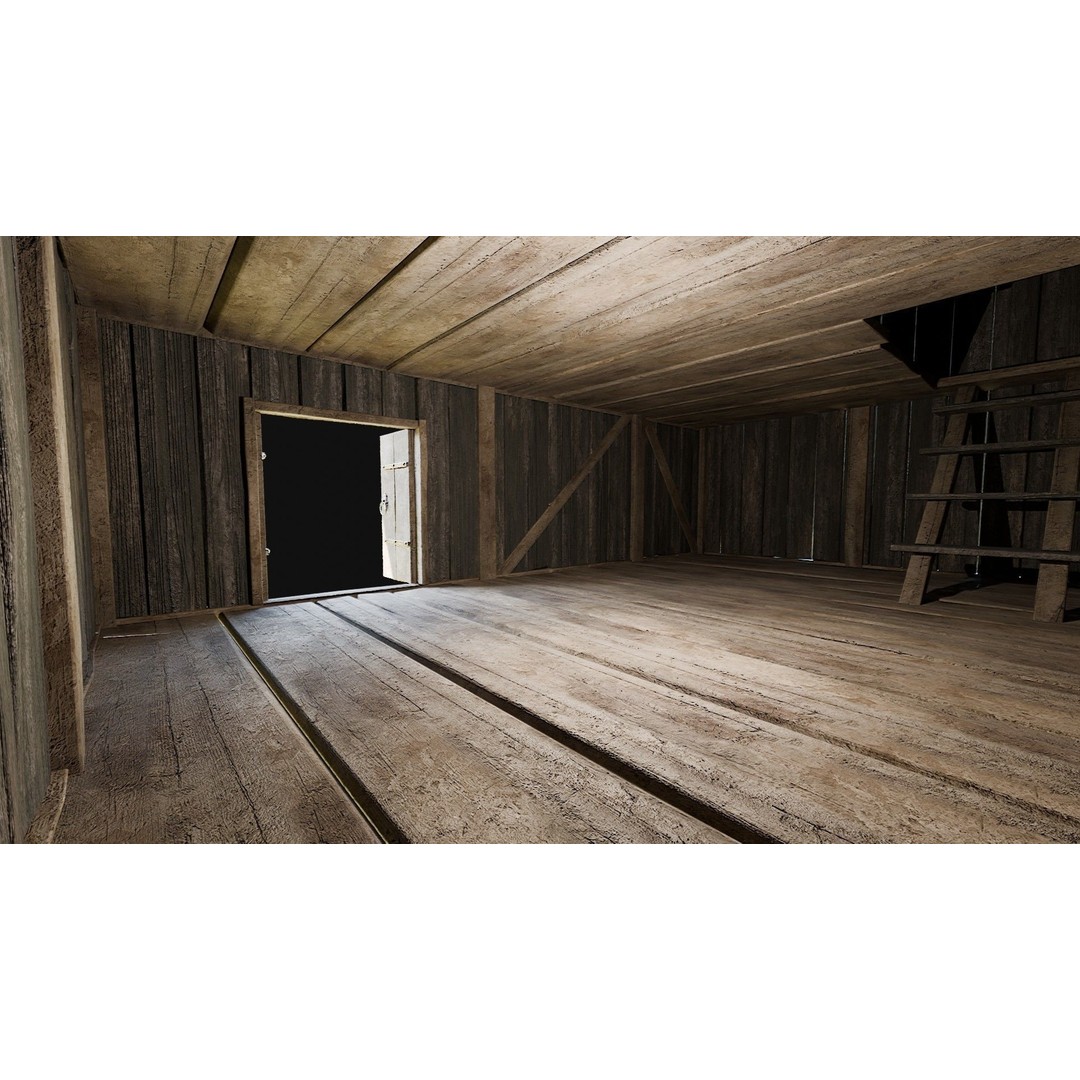 Viking Fortress Watchtower 3D Model – Low Poly Game Asset, FBX, OBJ - View 34