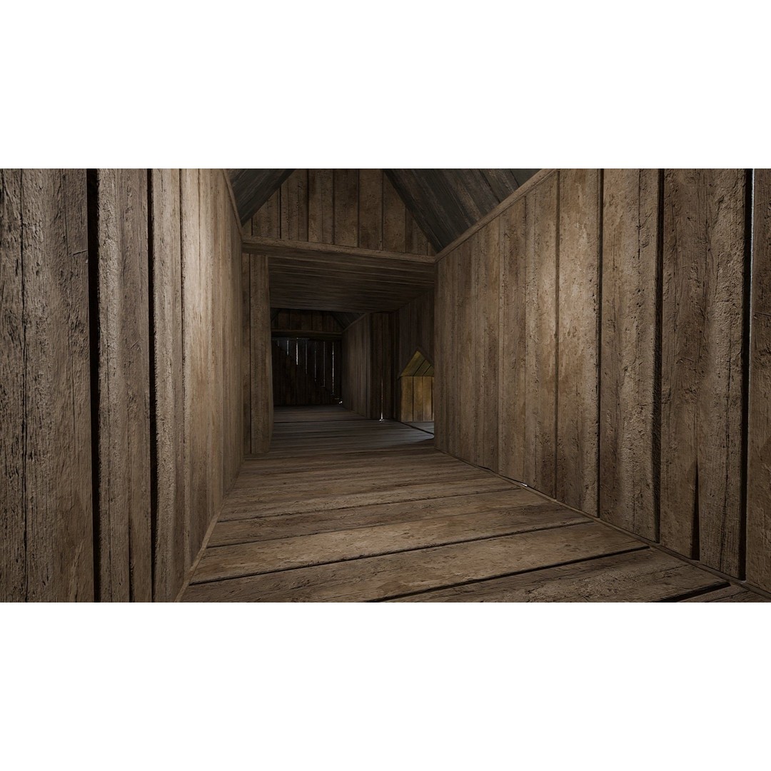 Viking Fortress Watchtower 3D Model – Low Poly Game Asset, FBX, OBJ - View 48