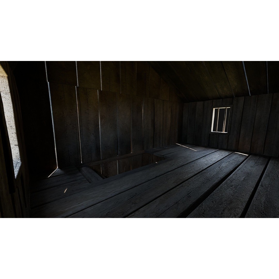 Viking Fortress Watchtower 3D Model – Low Poly Game Asset, FBX, OBJ - View 49